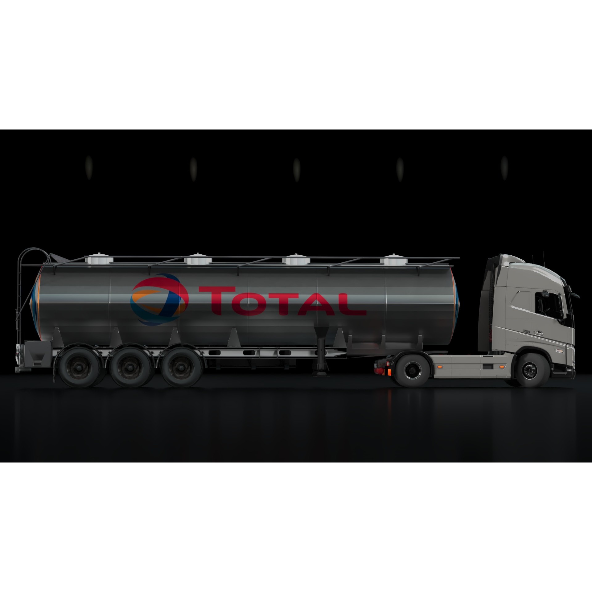 Volvo FH16 Trailer Collection - Low-Poly Game-Ready 3D Model - View 24