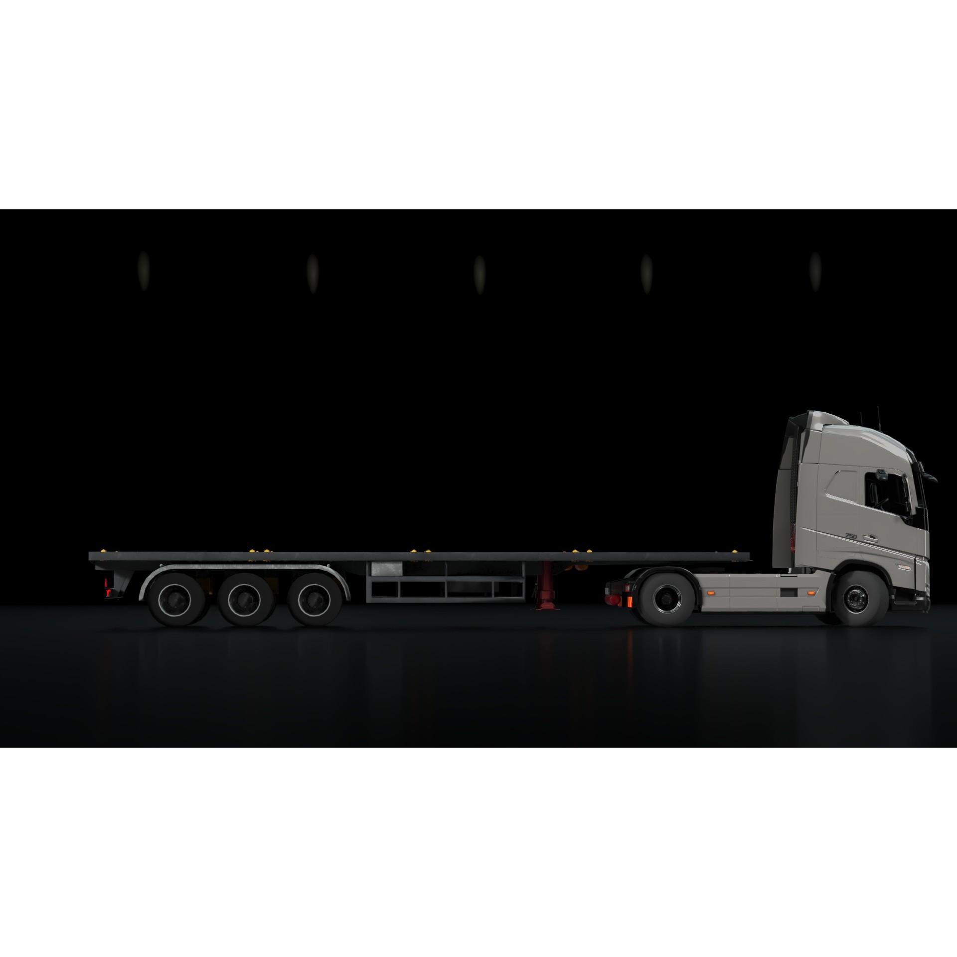 Volvo FH16 Trailer Collection - Low-Poly Game-Ready 3D Model - View 26