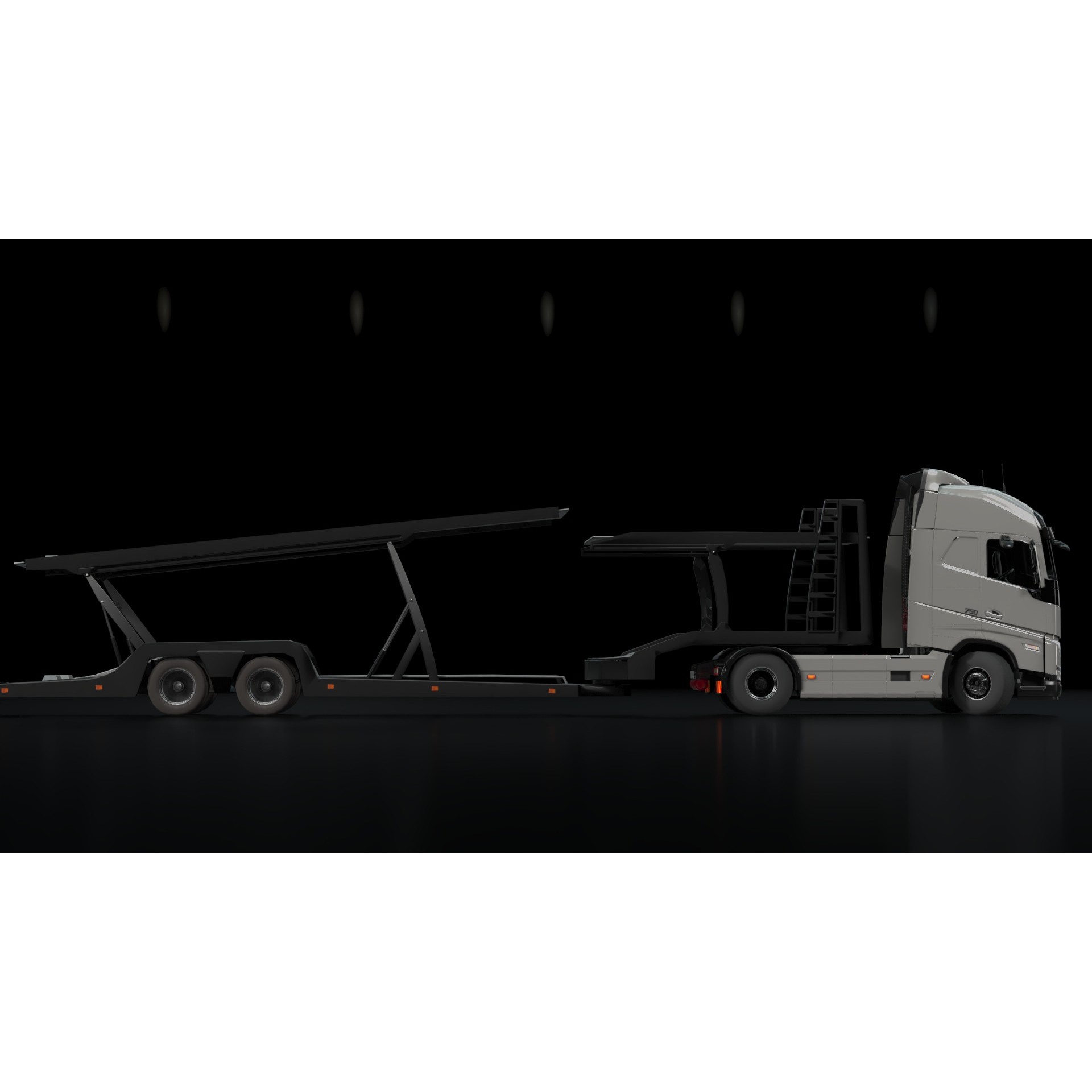 Volvo FH16 Trailer Collection - Low-Poly Game-Ready 3D Model - View 27
