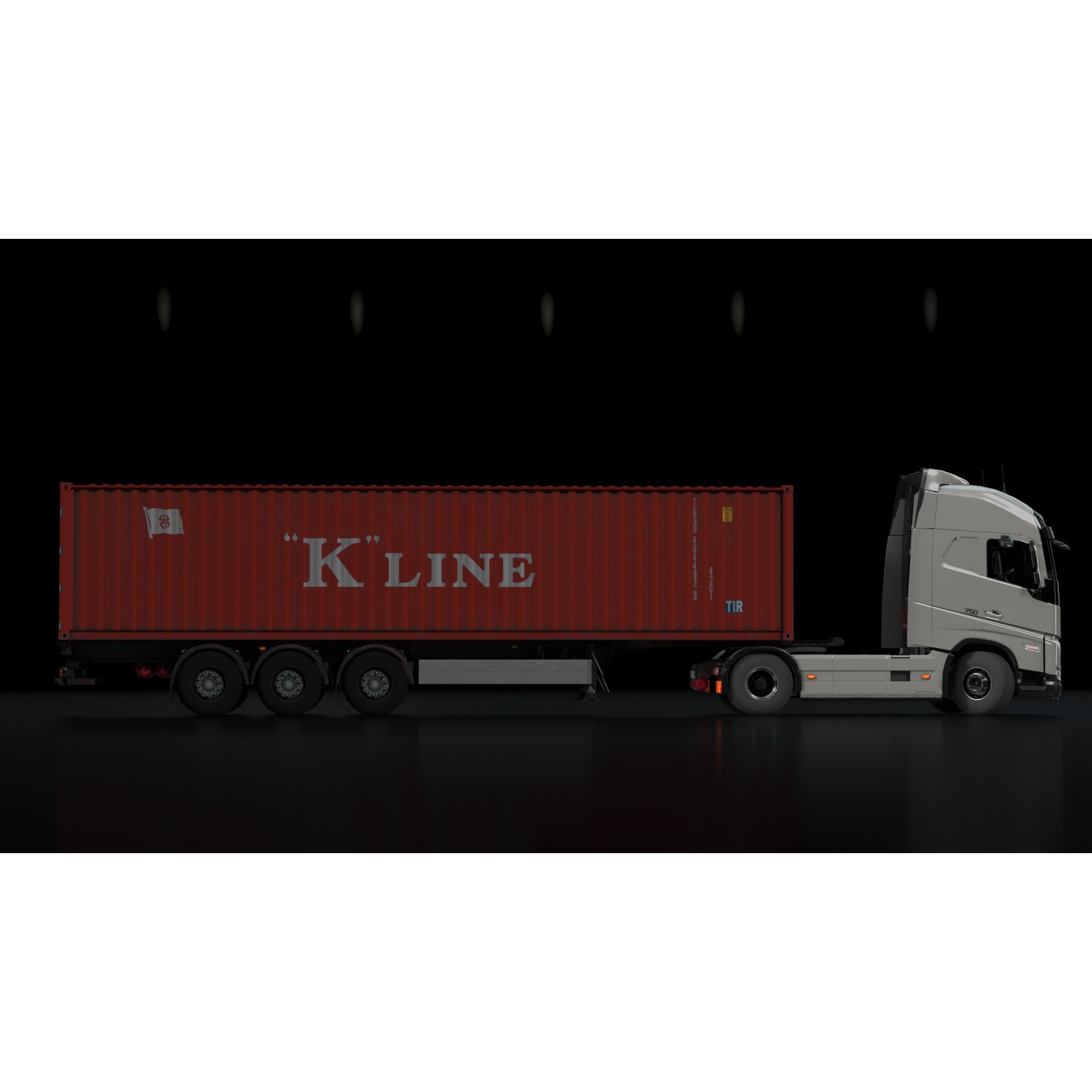 Volvo FH16 Trailer Collection - Low-Poly Game-Ready 3D Model - View 28