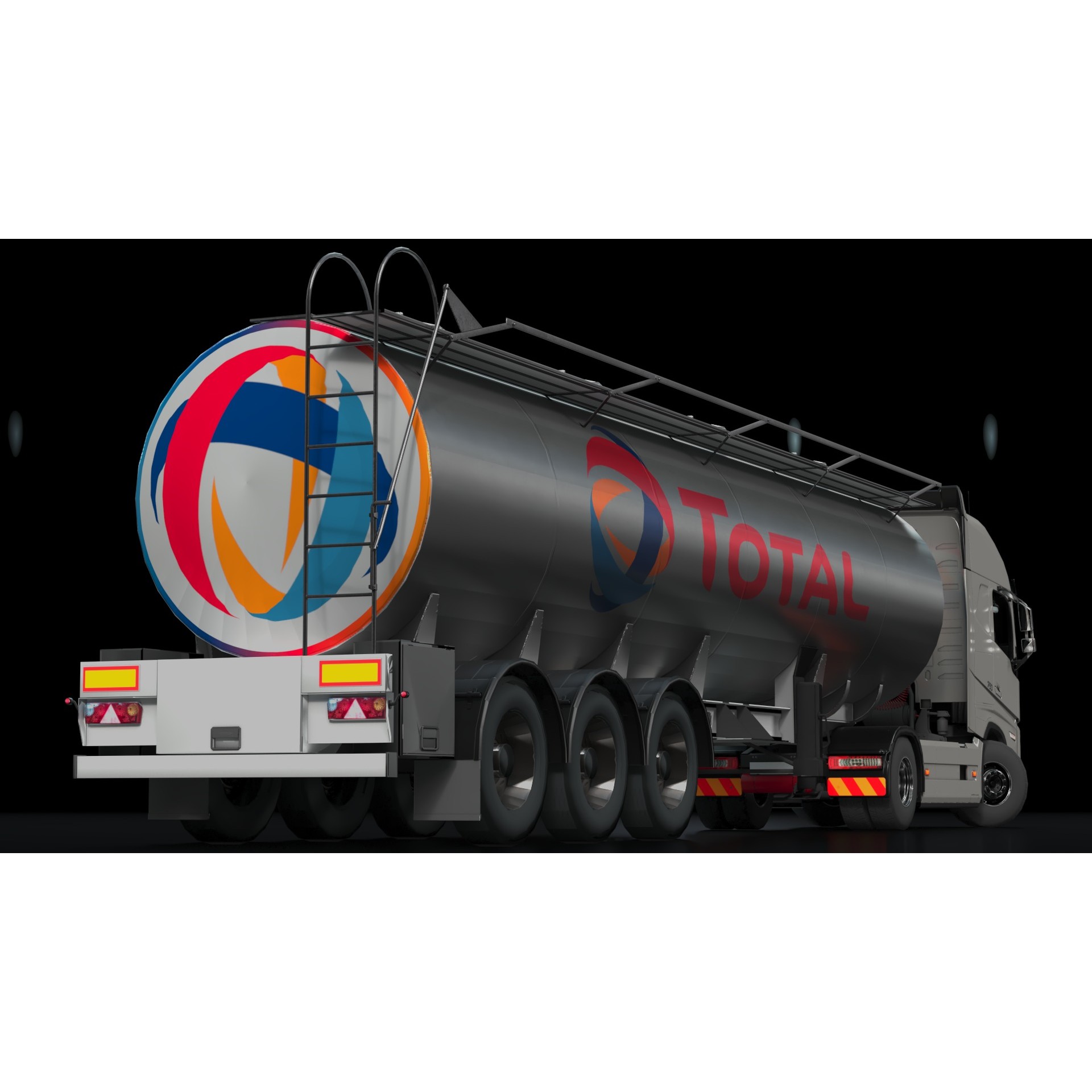 Volvo FH16 Trailer Collection - Low-Poly Game-Ready 3D Model - View 29