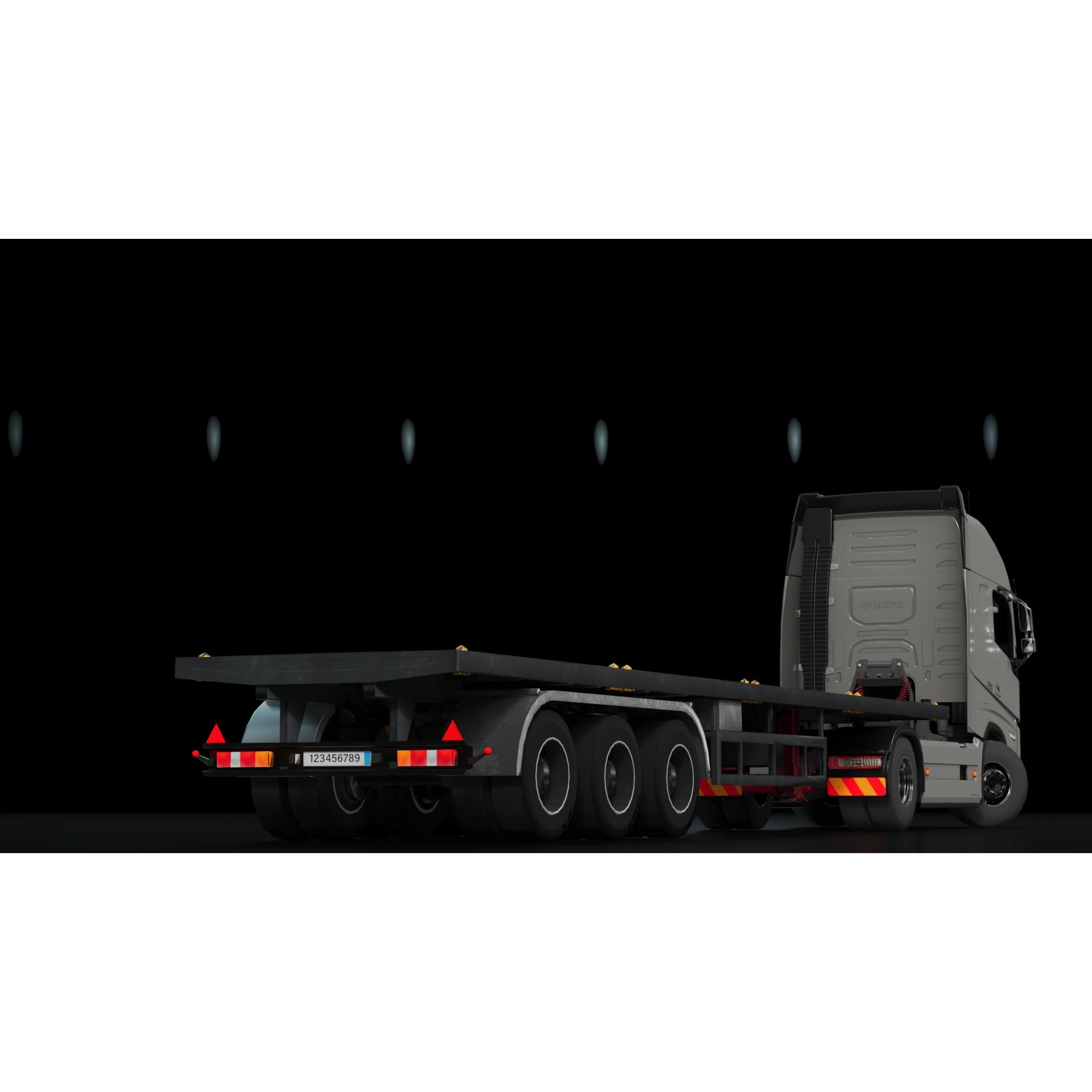 Volvo FH16 Trailer Collection - Low-Poly Game-Ready 3D Model - View 31