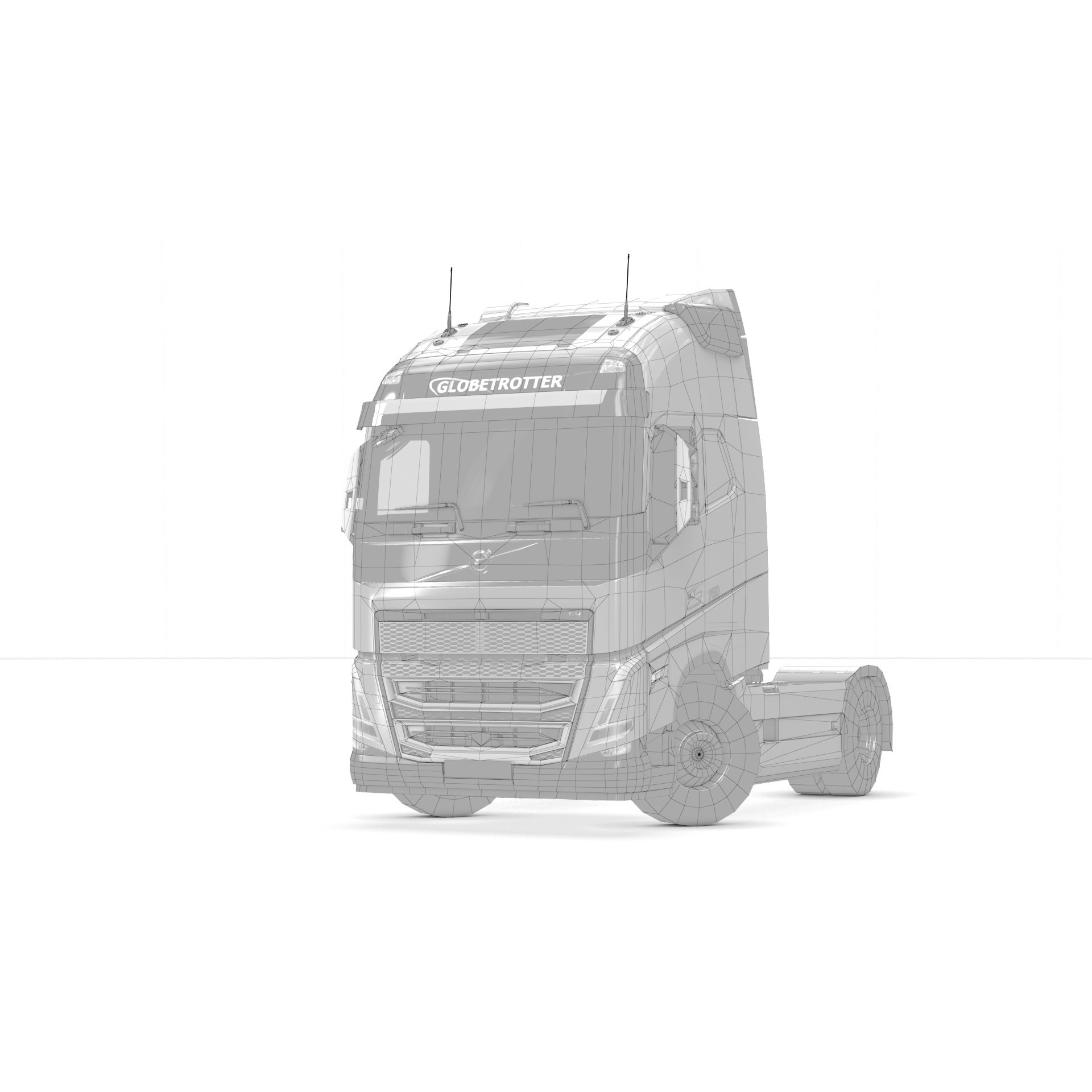 Volvo FH16 Trailer Collection - Low-Poly Game-Ready 3D Model - View 35