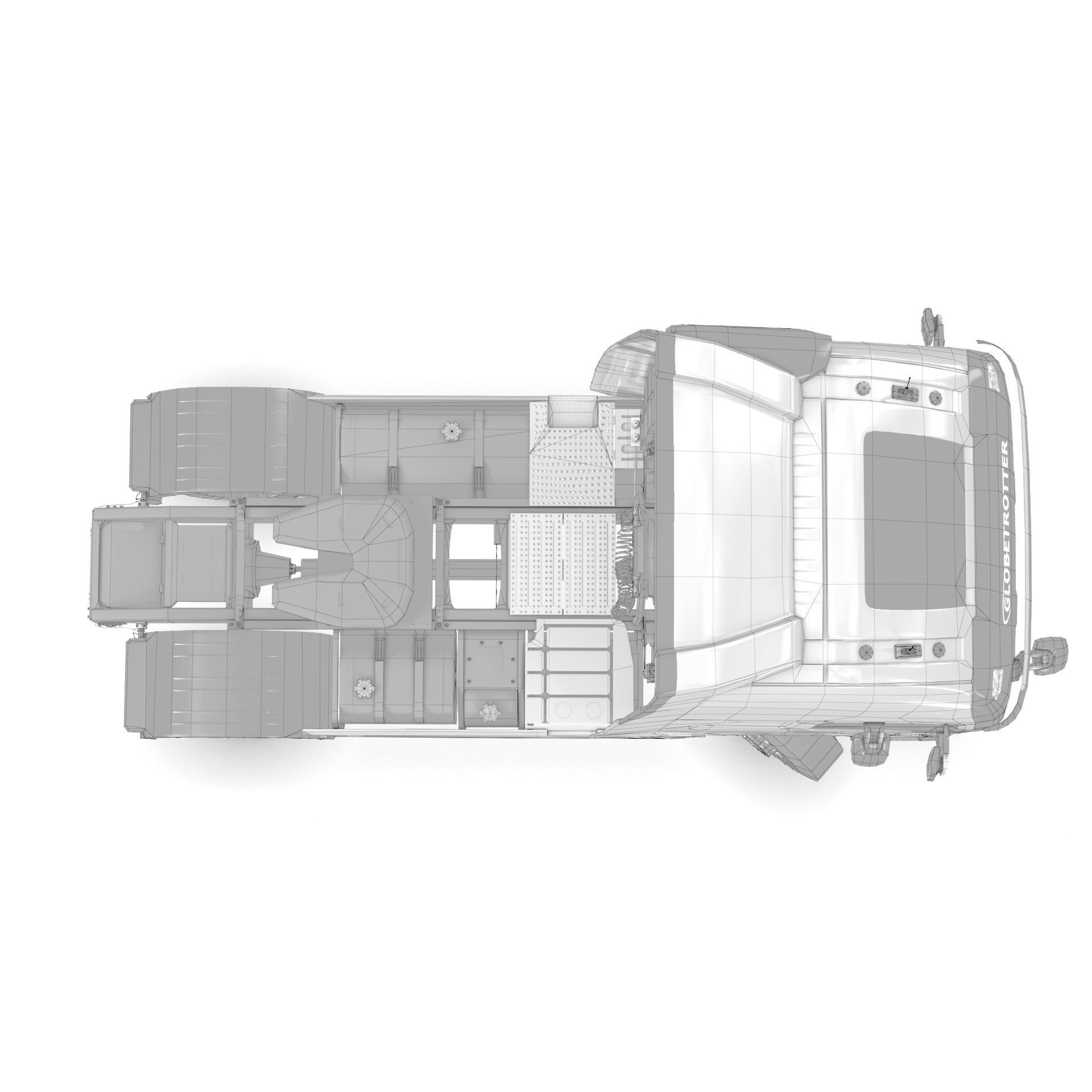Volvo FH16 Trailer Collection - Low-Poly Game-Ready 3D Model - View 40