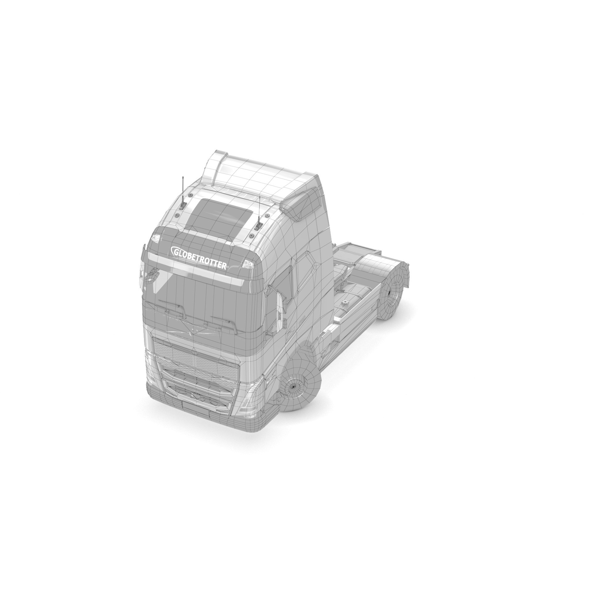 Volvo FH16 Trailer Collection - Low-Poly Game-Ready 3D Model - View 43