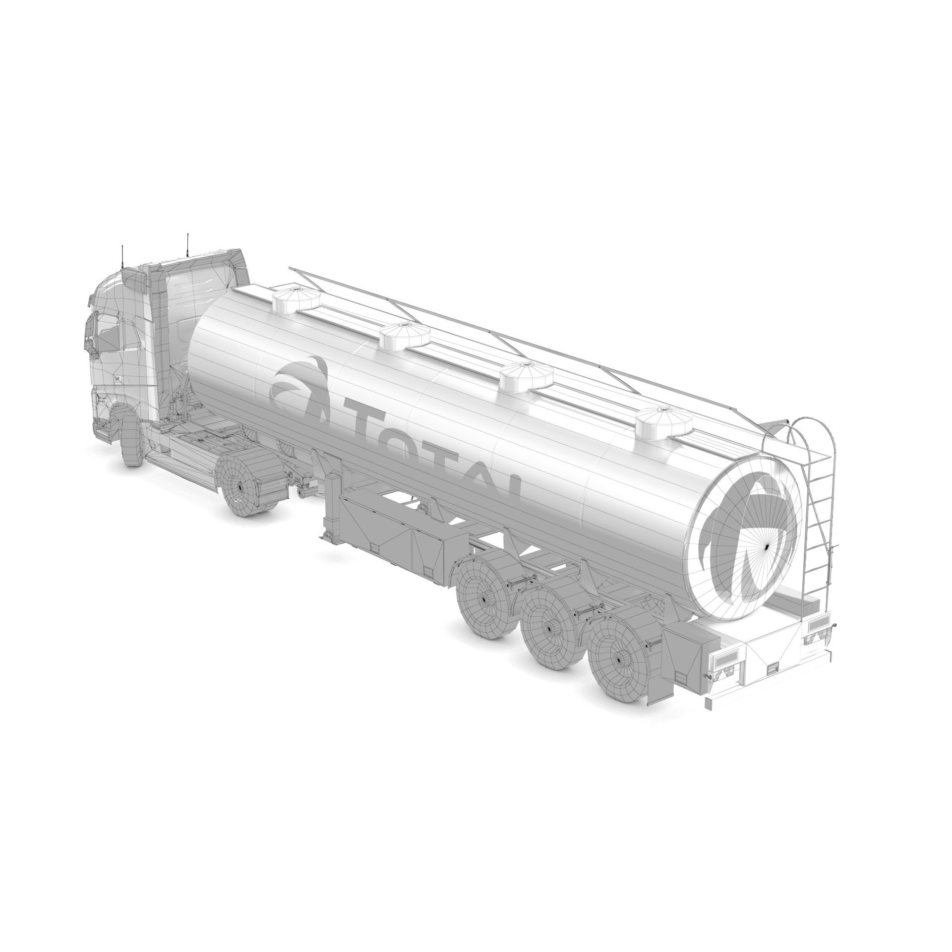 Volvo FH16 Trailer Collection - Low-Poly Game-Ready 3D Model - View 49