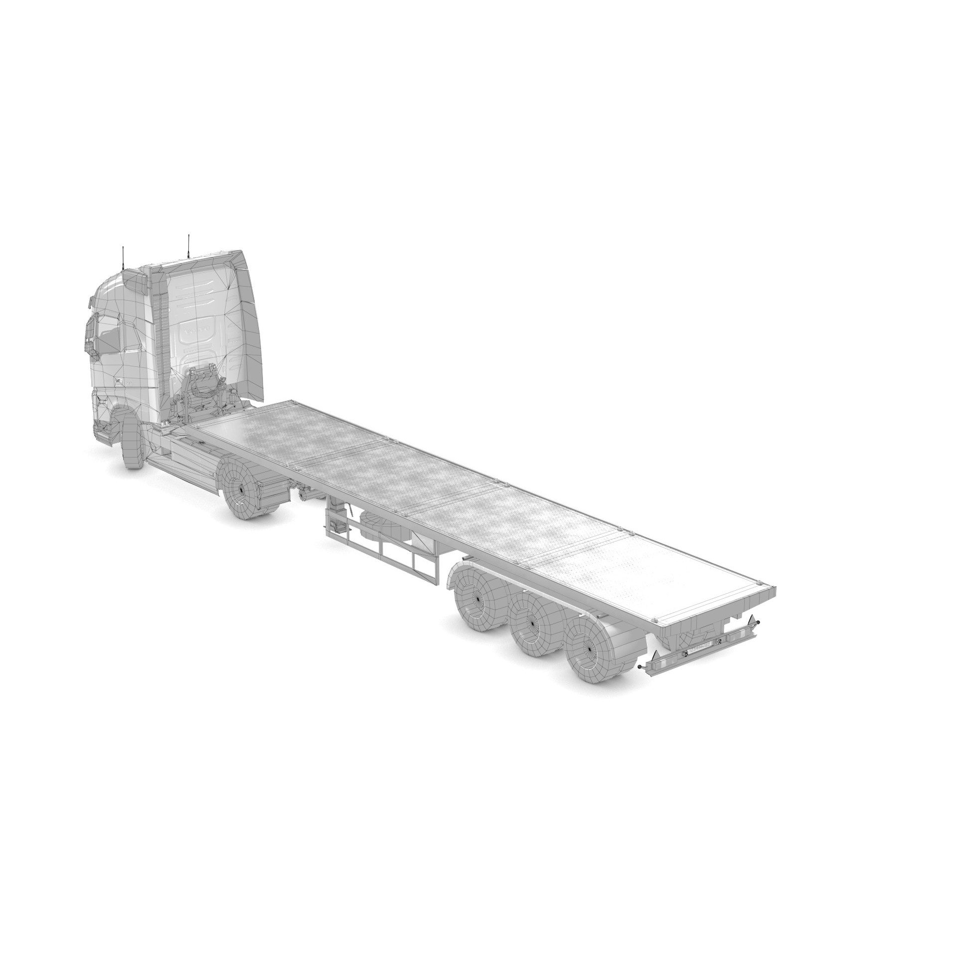 Volvo FH16 Trailer Collection - Low-Poly Game-Ready 3D Model - View 51