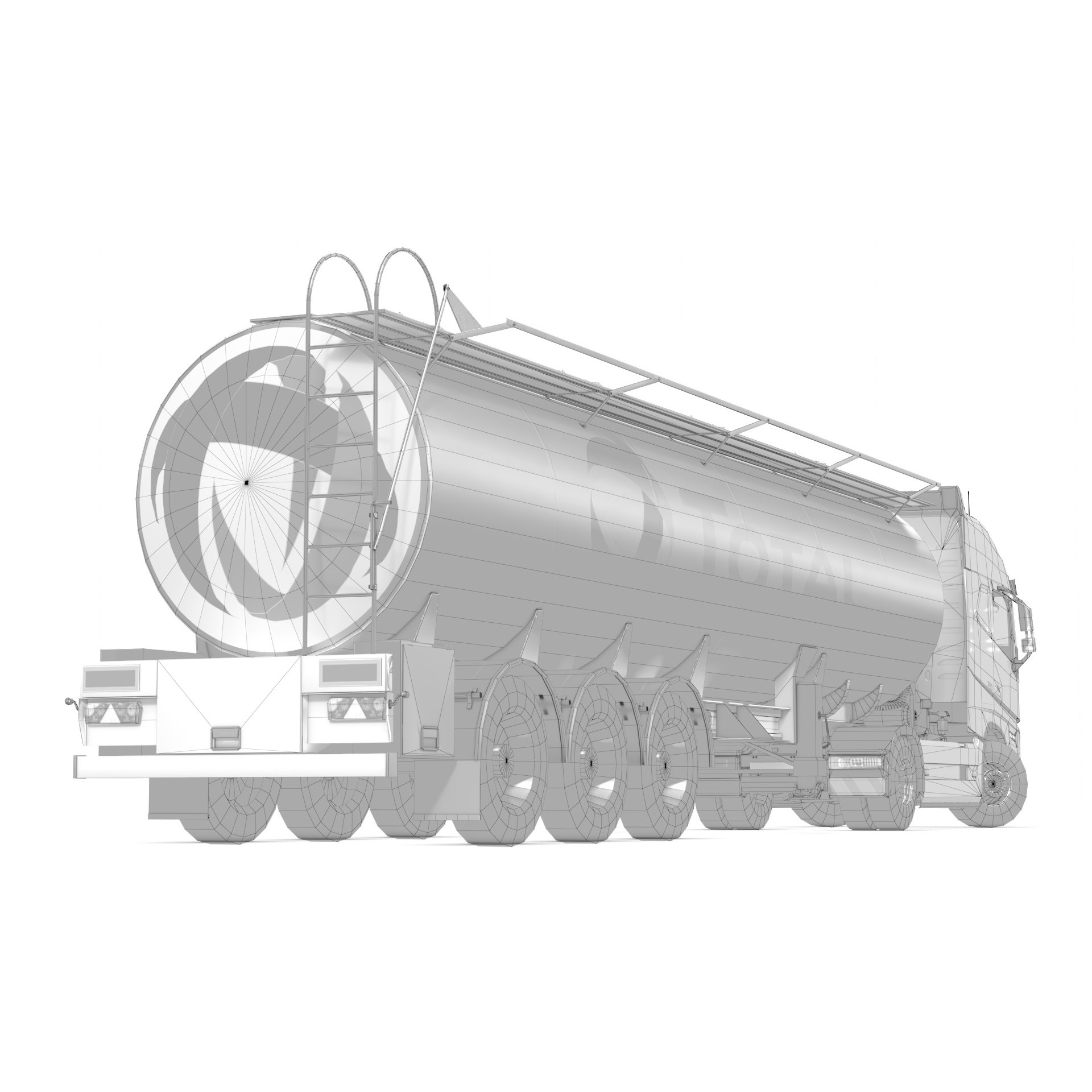 Volvo FH16 Trailer Collection - Low-Poly Game-Ready 3D Model - View 59