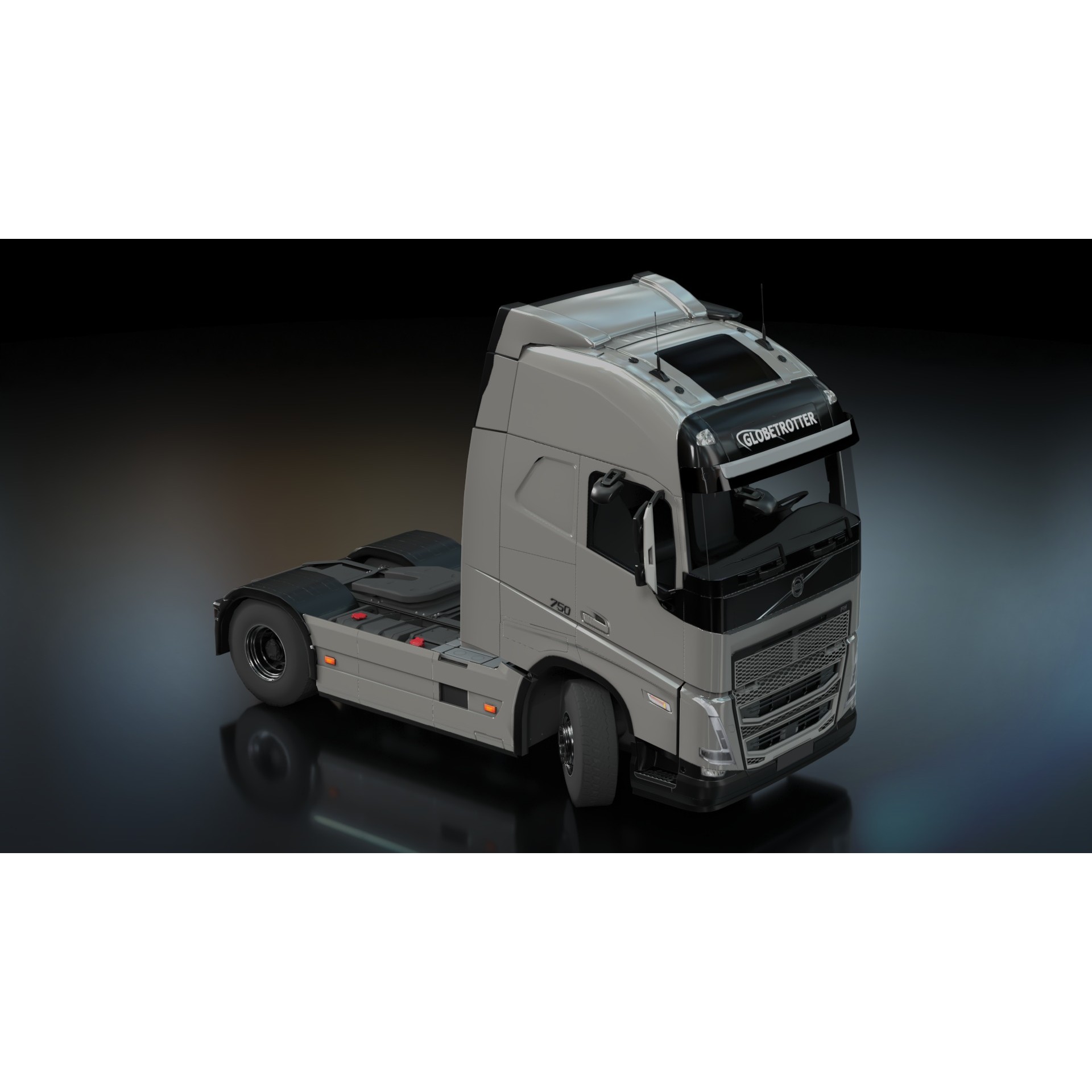 Volvo FH16 Trailer Collection - Low-Poly Game-Ready 3D Model - View 6