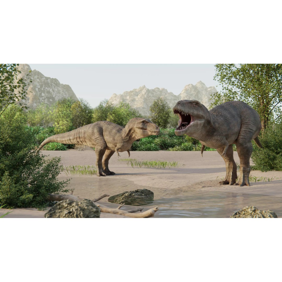 Tyrannosaurus Rex 3D Model – Low Poly Rigged Dinosaur, FBX - View 2