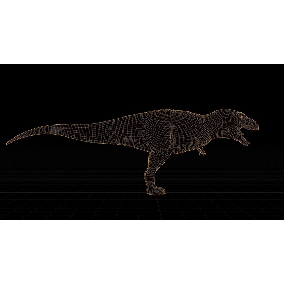 Tyrannosaurus Rex 3D Model – Low Poly Rigged Dinosaur, FBX - View 28