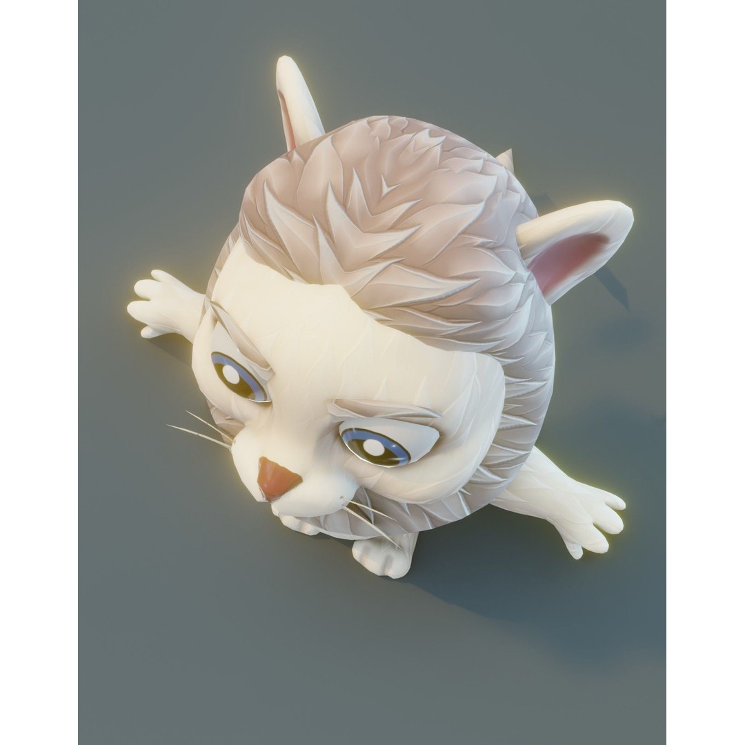Cartoon Lion 3D Model – Low Poly Stylized Character, FBX & More - View 27