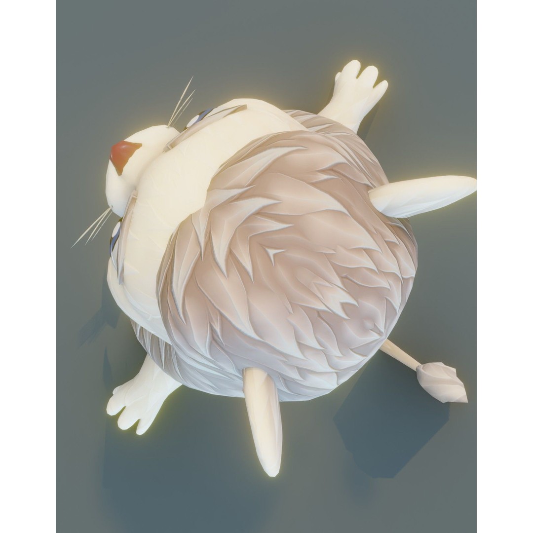 Cartoon Lion 3D Model – Low Poly Stylized Character, FBX & More - View 37