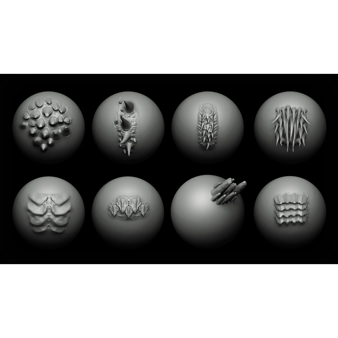 Dragon VDM Brushes 3D Model – Hand Sculpted Zbrush & Blender Asset