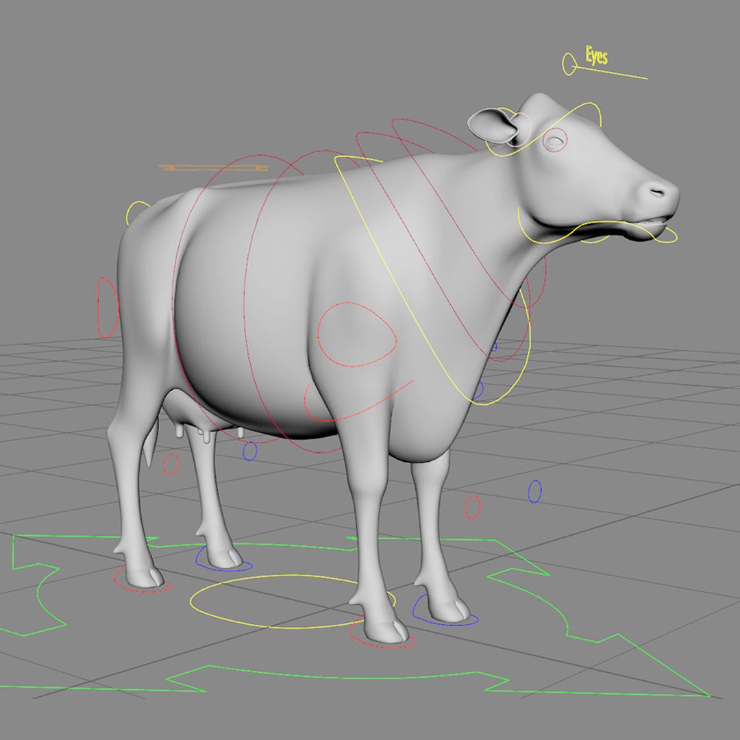 Limousin Cow 3D Model – Realistic Rigged Animal Asset, FBX - View 20