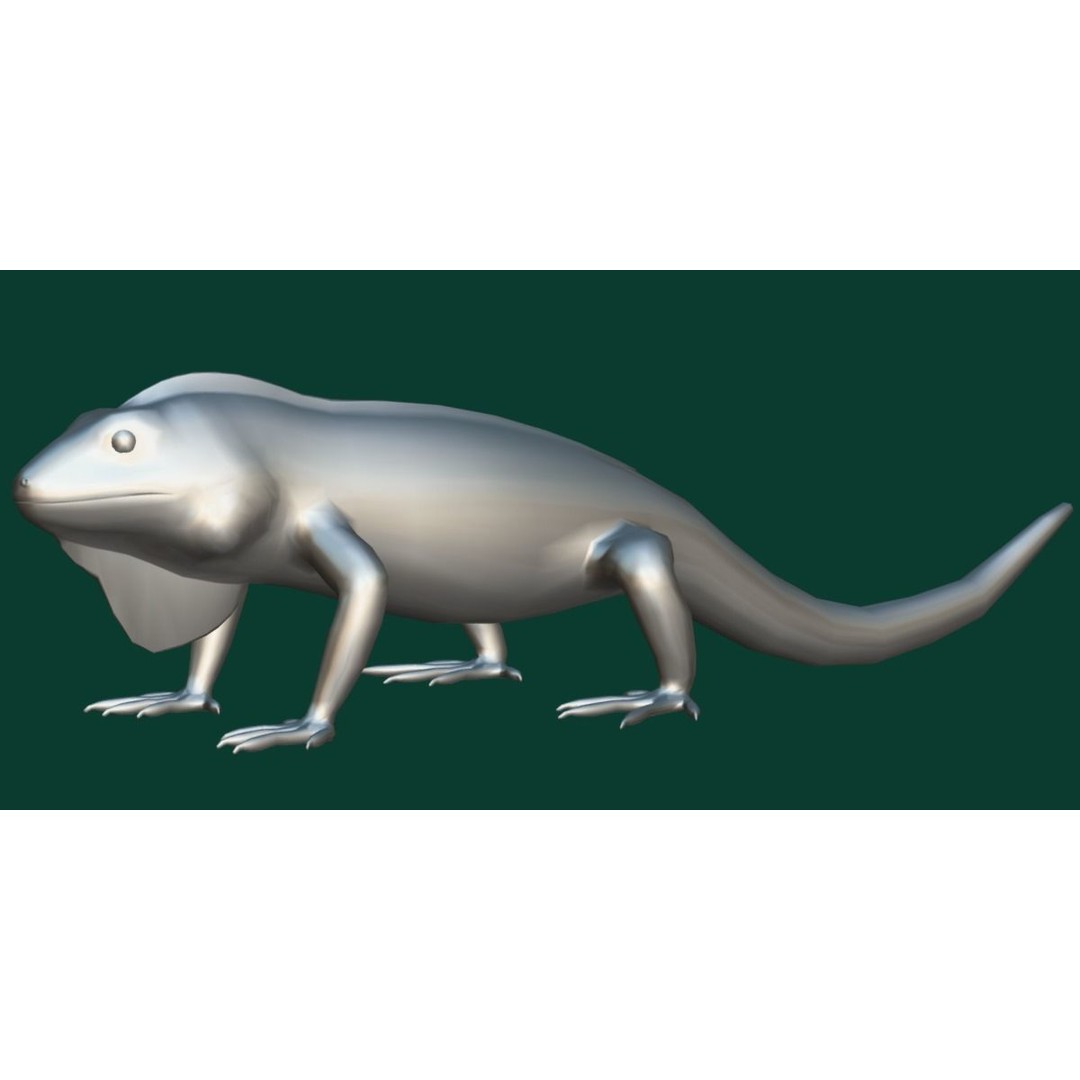 Fiji Banded Iguana 3D Model – Low Poly Game Asset with Animations - View 10