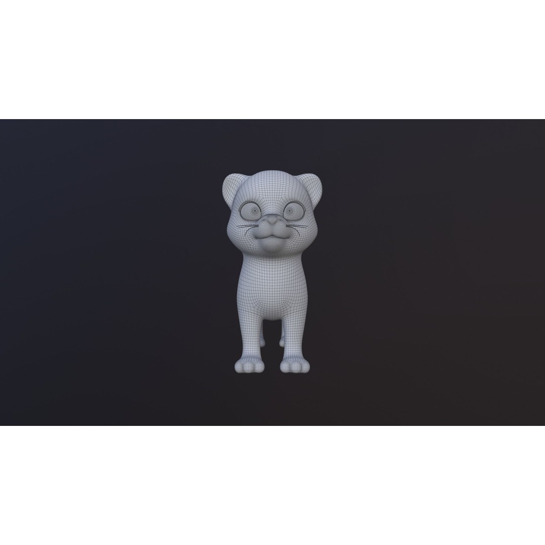 Tiger 3D Model – Rigged Cartoon Animal for Animation, FBX - View 12
