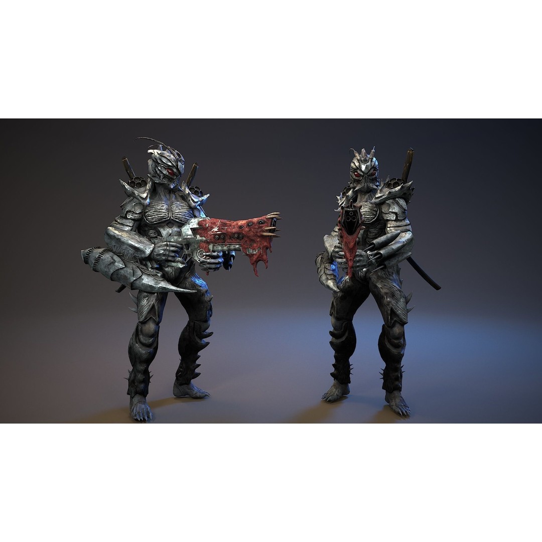 Armored Beetle 3D Model – Low Poly Sci-Fi Character, FBX & UE4/UE5 - View 14