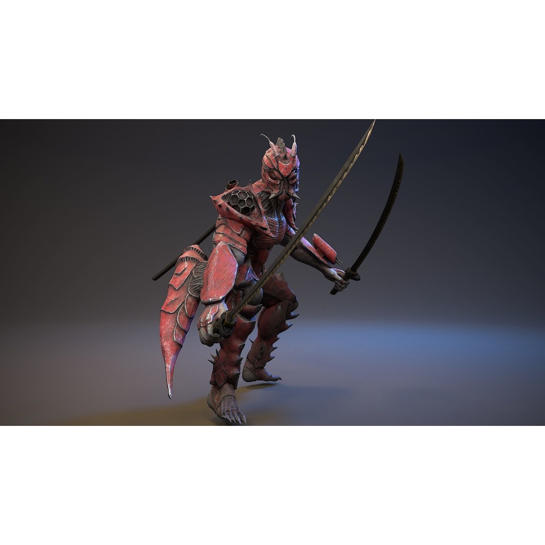 Armored Beetle 3D Model – Low Poly Sci-Fi Character, FBX & UE4/UE5 - View 16