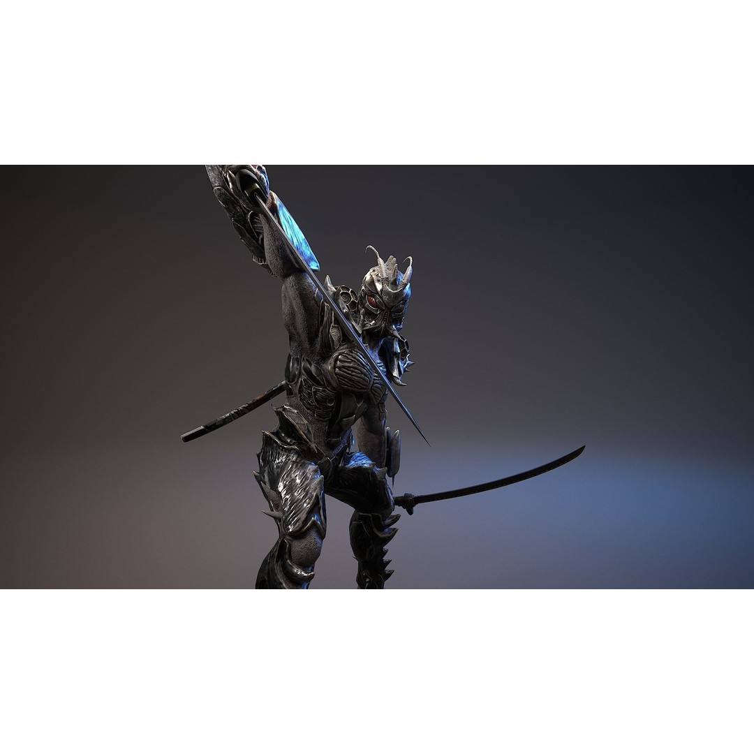 Armored Beetle 3D Model – Low Poly Sci-Fi Character, FBX & UE4/UE5 - View 3