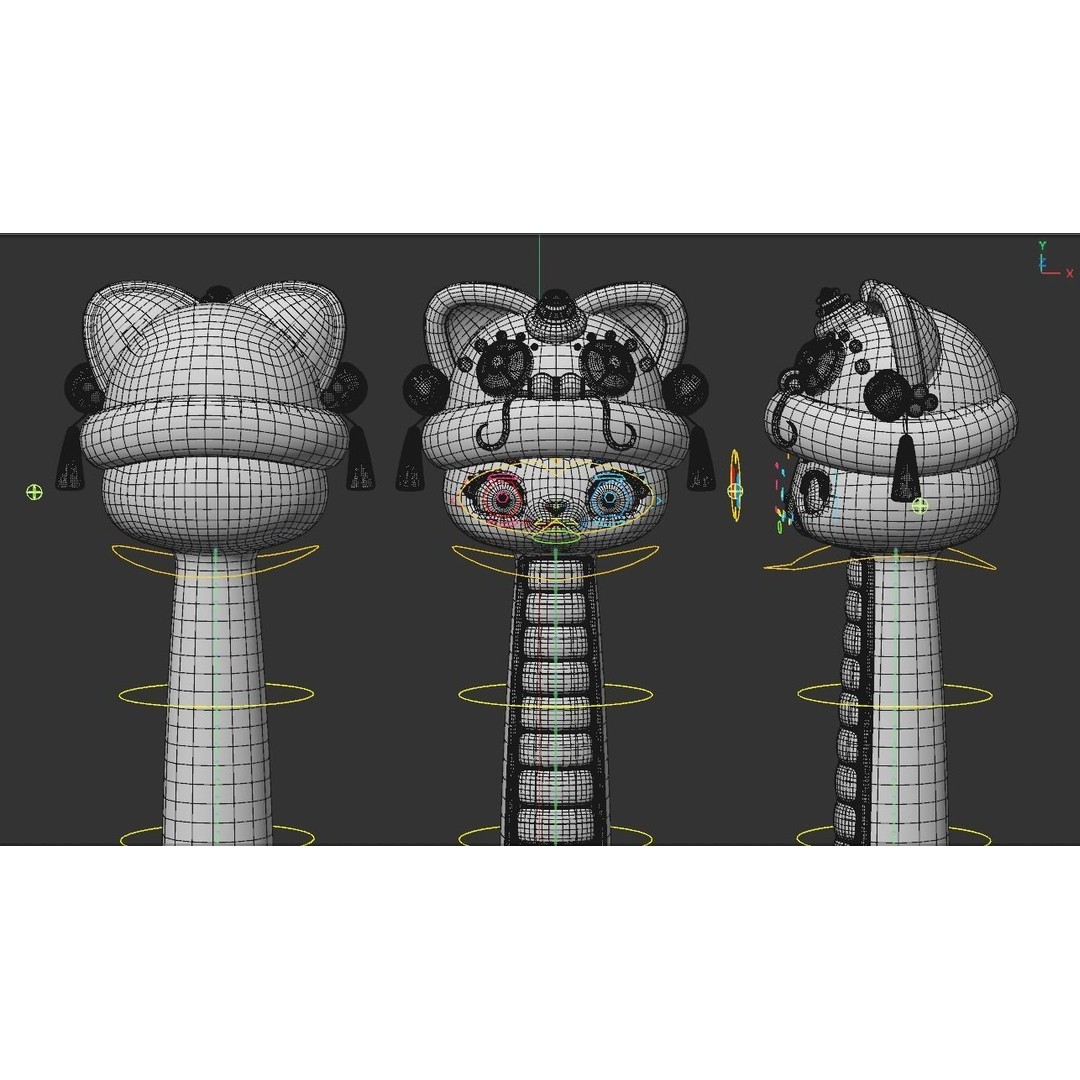 Rigged Cartoon Snake 3D Model – Cute Character Asset, FBX & OBJ - View 8