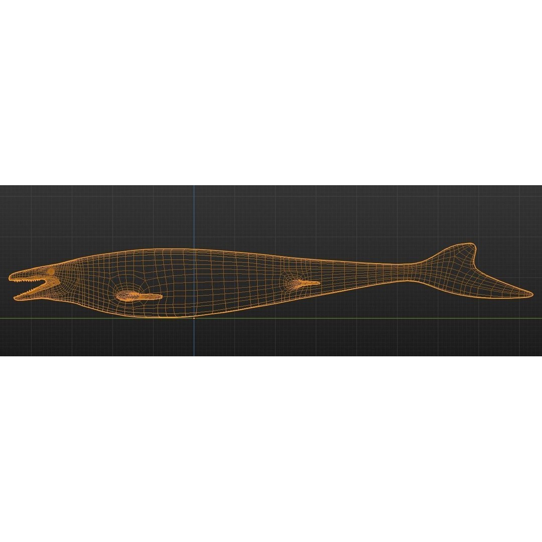 Mosasaurus 3D Model – Low Poly Animated Creature, FBX - View 19