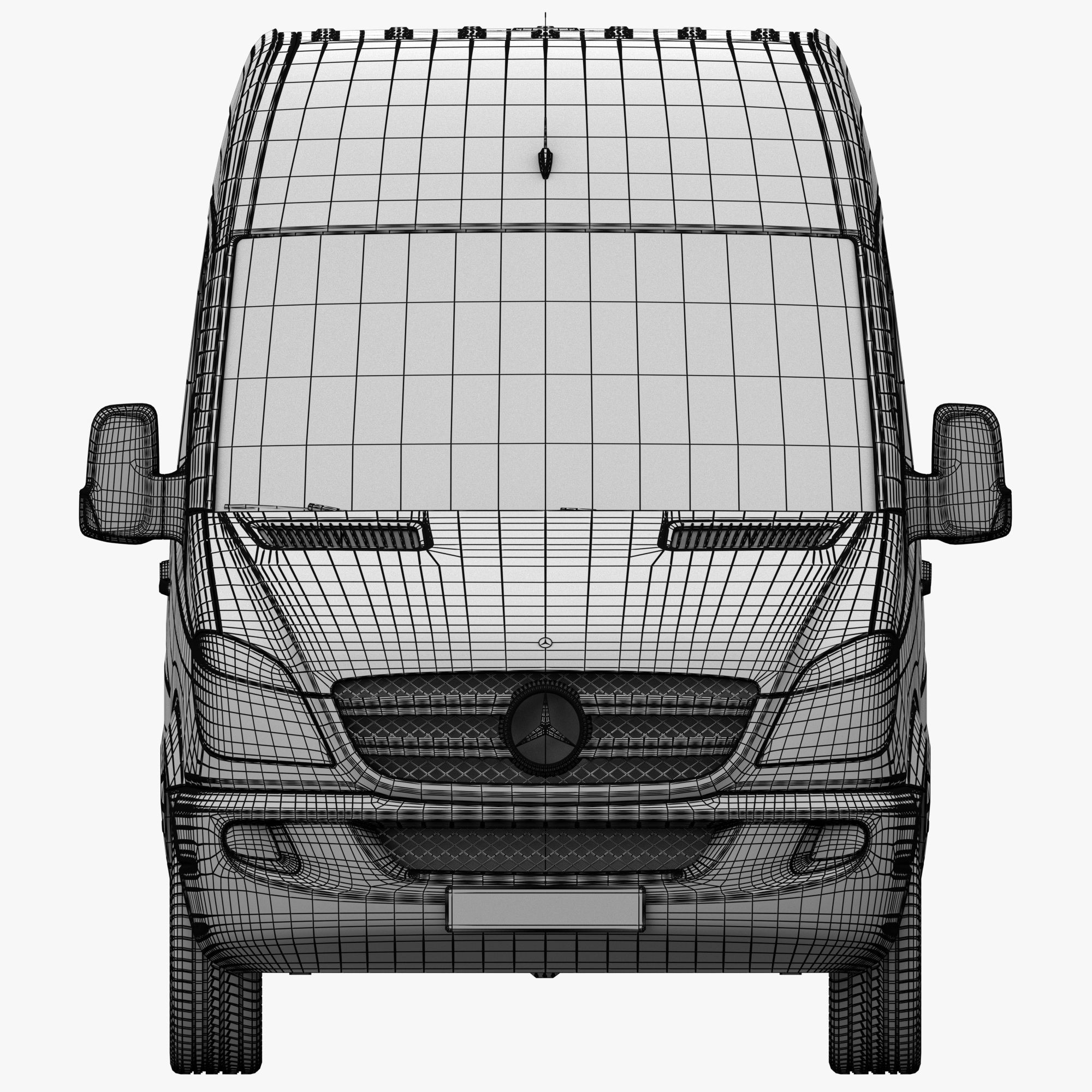 Mercedes-Benz Sprinter - Game-Ready 3D Model - View 15