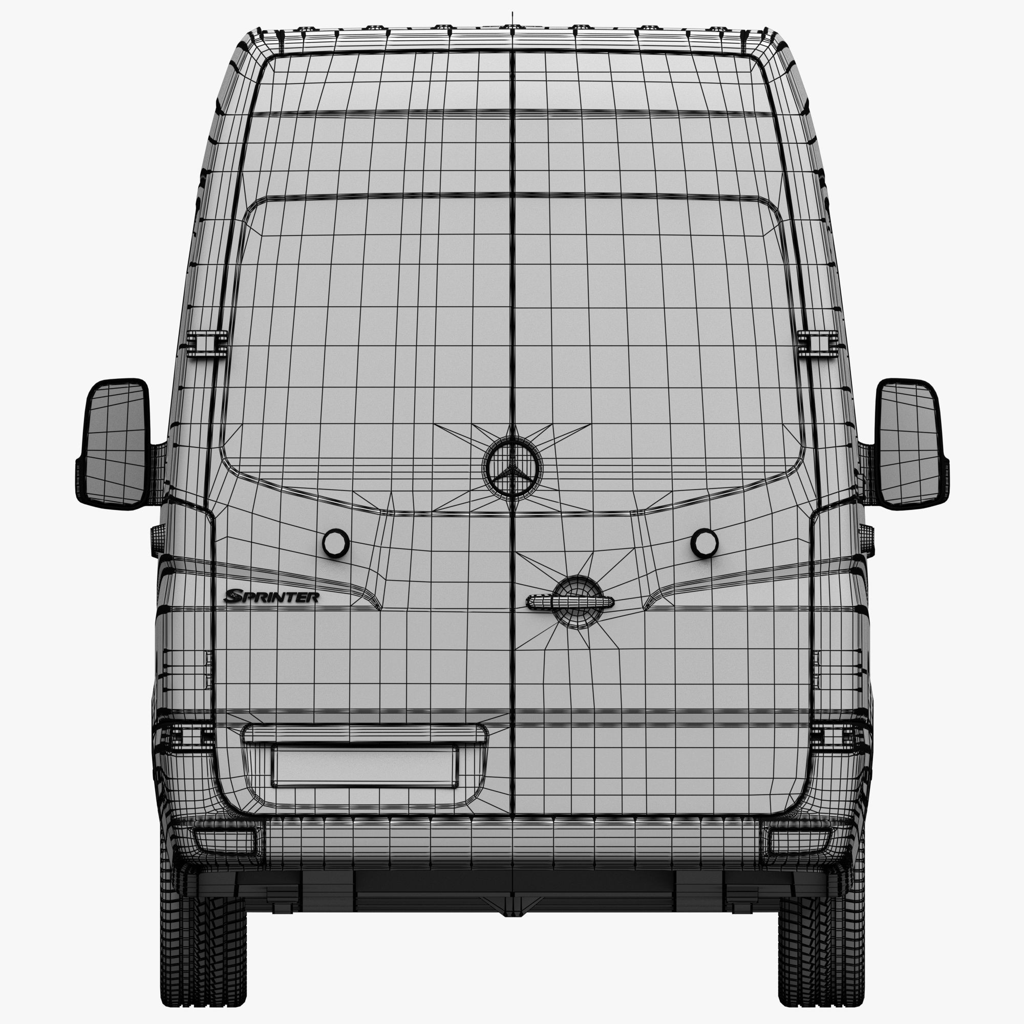Mercedes-Benz Sprinter - Game-Ready 3D Model - View 16