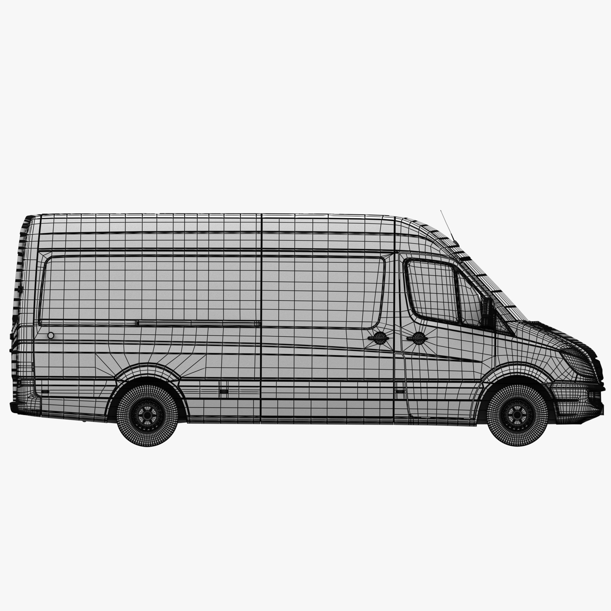 Mercedes-Benz Sprinter - Game-Ready 3D Model - View 17