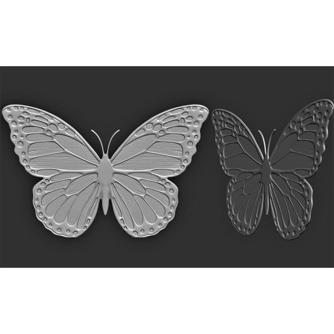 Fairy Wings 3D Model – Fantasy Wing Designs, ZTL, OBJ, STL Formats - View 8