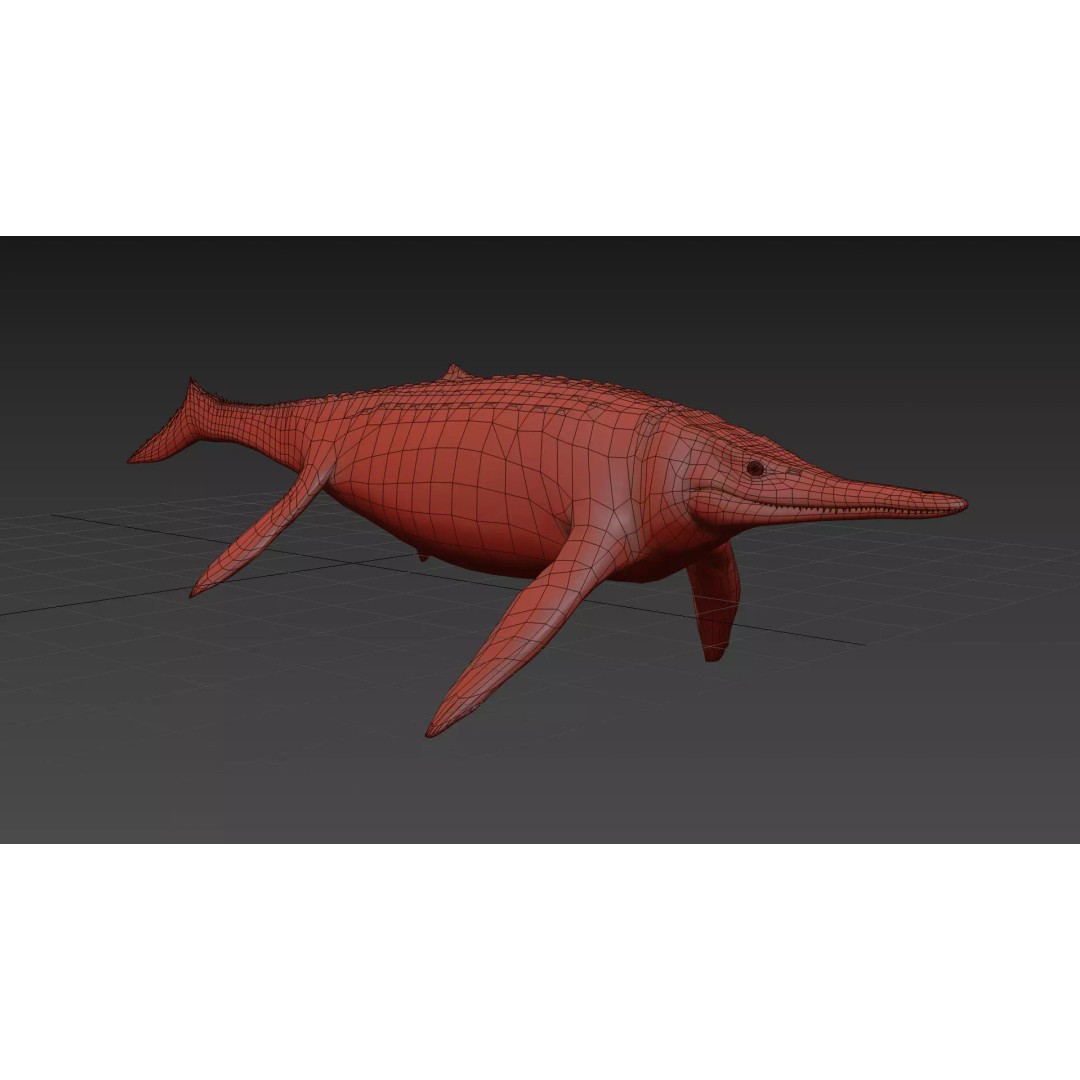 Ichthyotitan 3D Model – 8K Animated Aquatic Character, FBX & OBJ - View 21