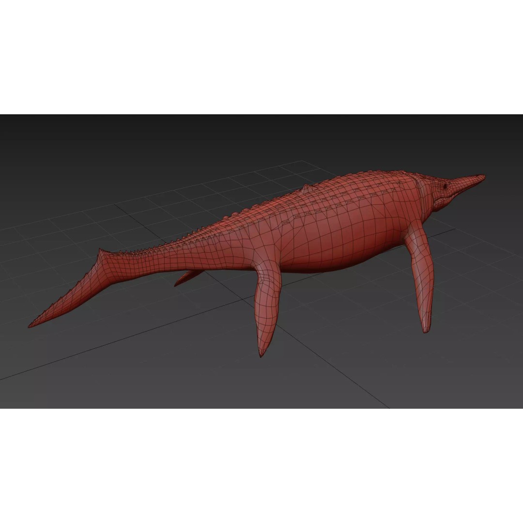 Ichthyotitan 3D Model – 8K Animated Aquatic Character, FBX & OBJ - View 22