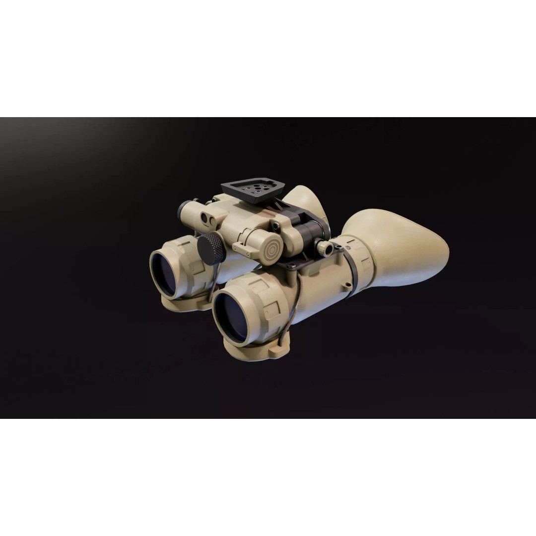 Night Vision Goggles 3D Model – Low Poly PBR Asset, FBX - View 2