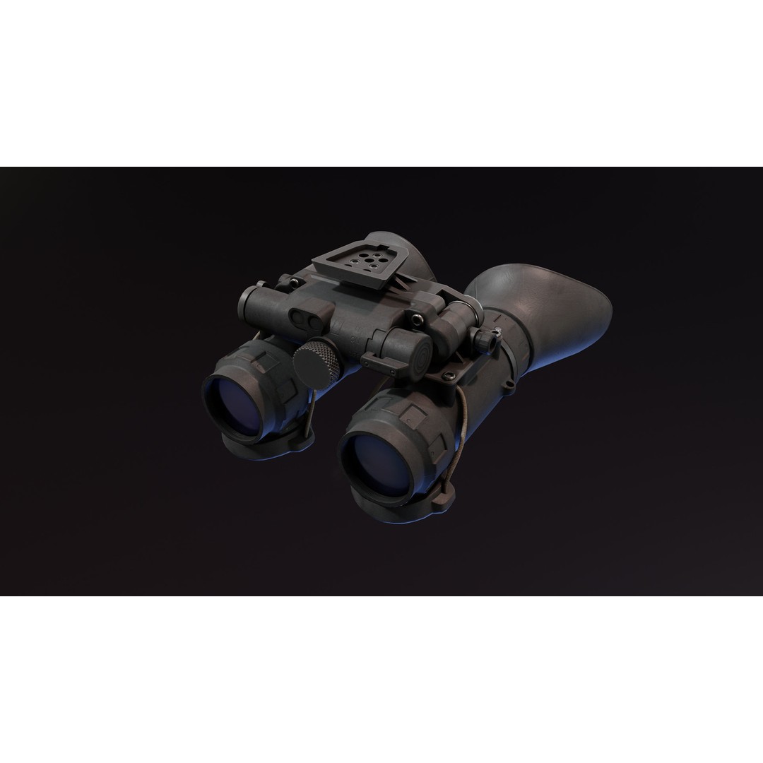 Night Vision Goggles 3D Model – Low Poly PBR Asset, FBX - View 3