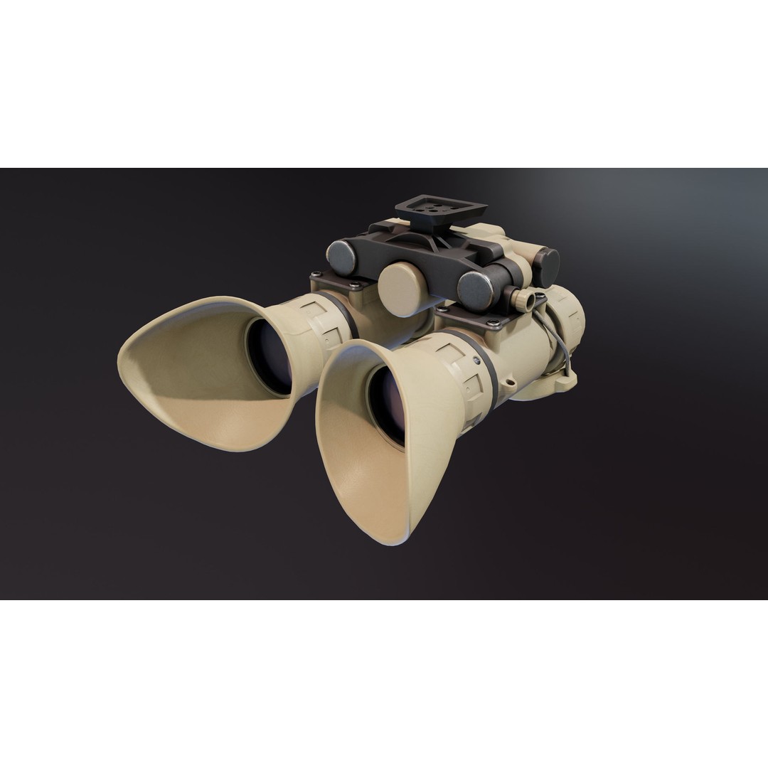 Night Vision Goggles 3D Model – Low Poly PBR Asset, FBX - View 4
