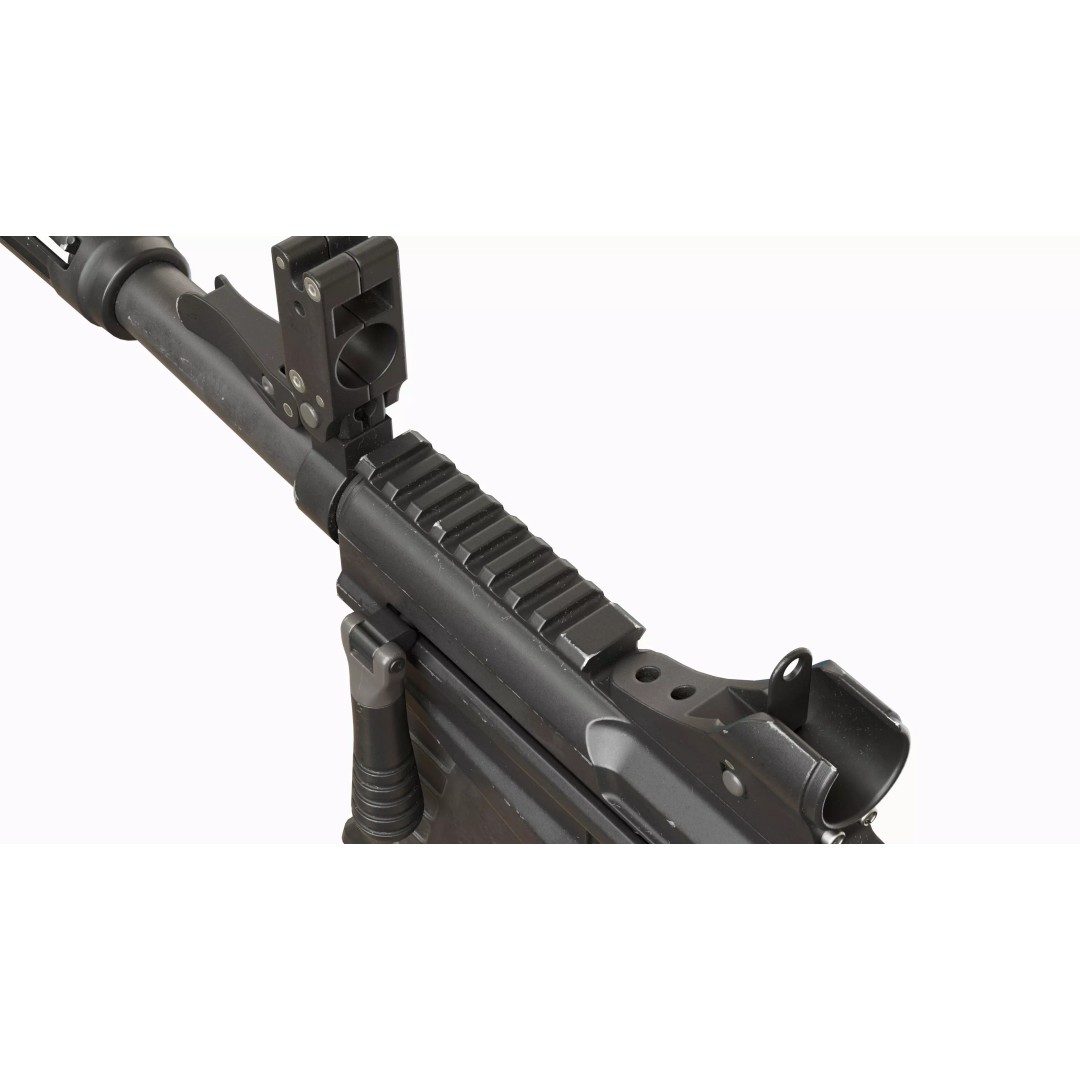 M26 Mass Tactical Shotgun 3D Model – Low Poly Game Asset, FBX, PBR - View 11