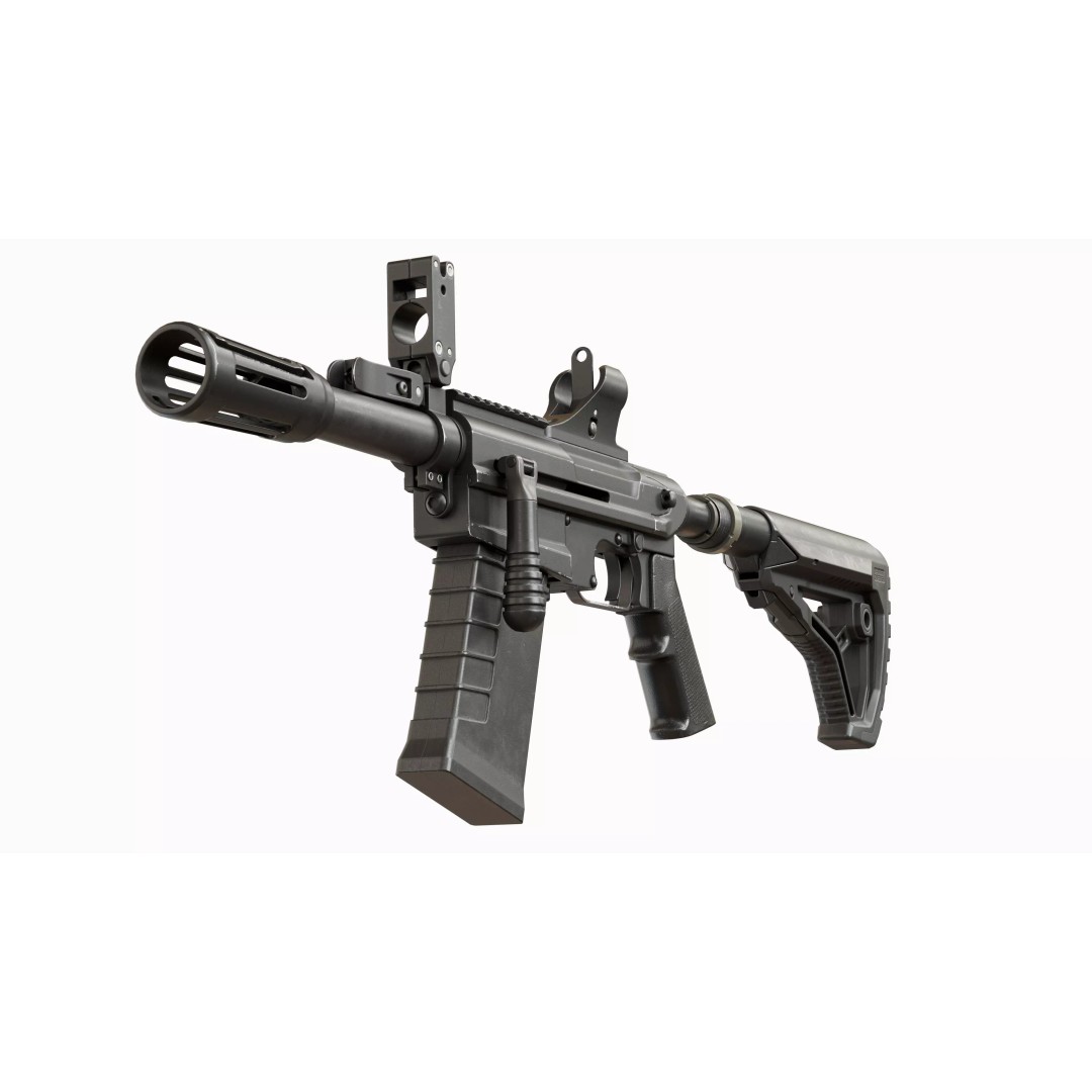 M26 Mass Tactical Shotgun 3D Model – Low Poly Game Asset, FBX, PBR - View 13
