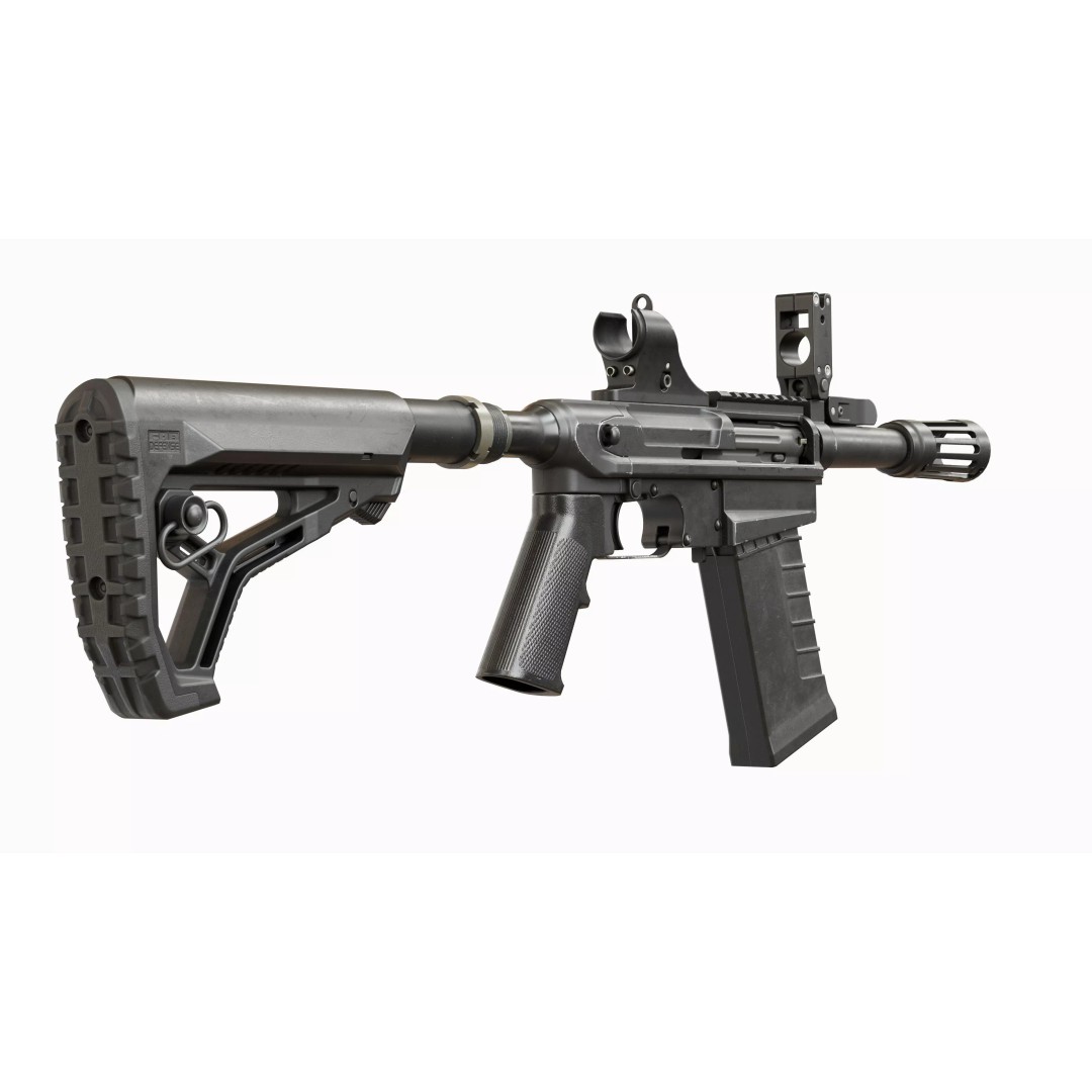 M26 Mass Tactical Shotgun 3D Model – Low Poly Game Asset, FBX, PBR - View 14
