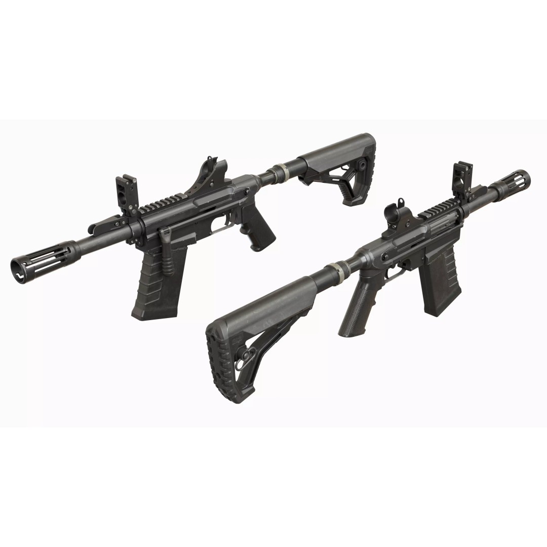 M26 Mass Tactical Shotgun 3D Model – Low Poly Game Asset, FBX, PBR - View 17