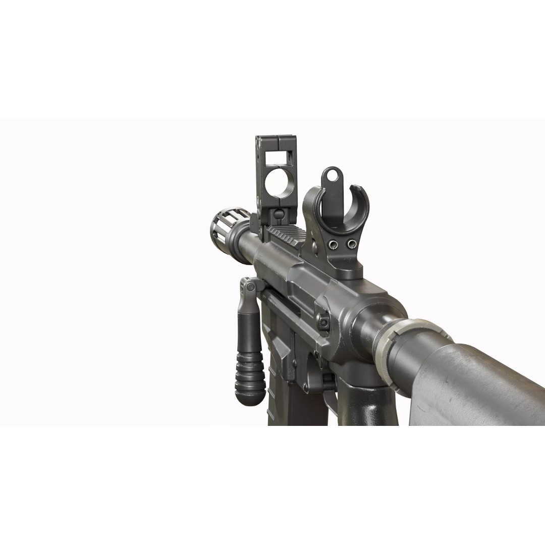 M26 Mass Tactical Shotgun 3D Model – Low Poly Game Asset, FBX, PBR - View 5