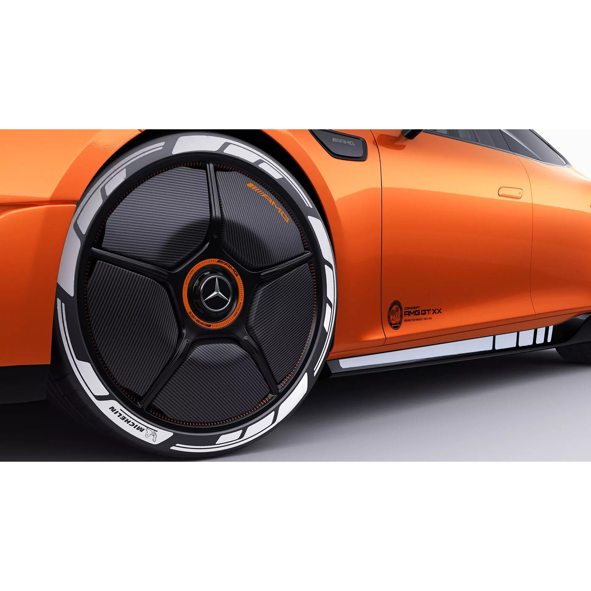 Mercedes-Benz AMG GT XX Concept 2025 - Game-Ready 3D Model - View 15