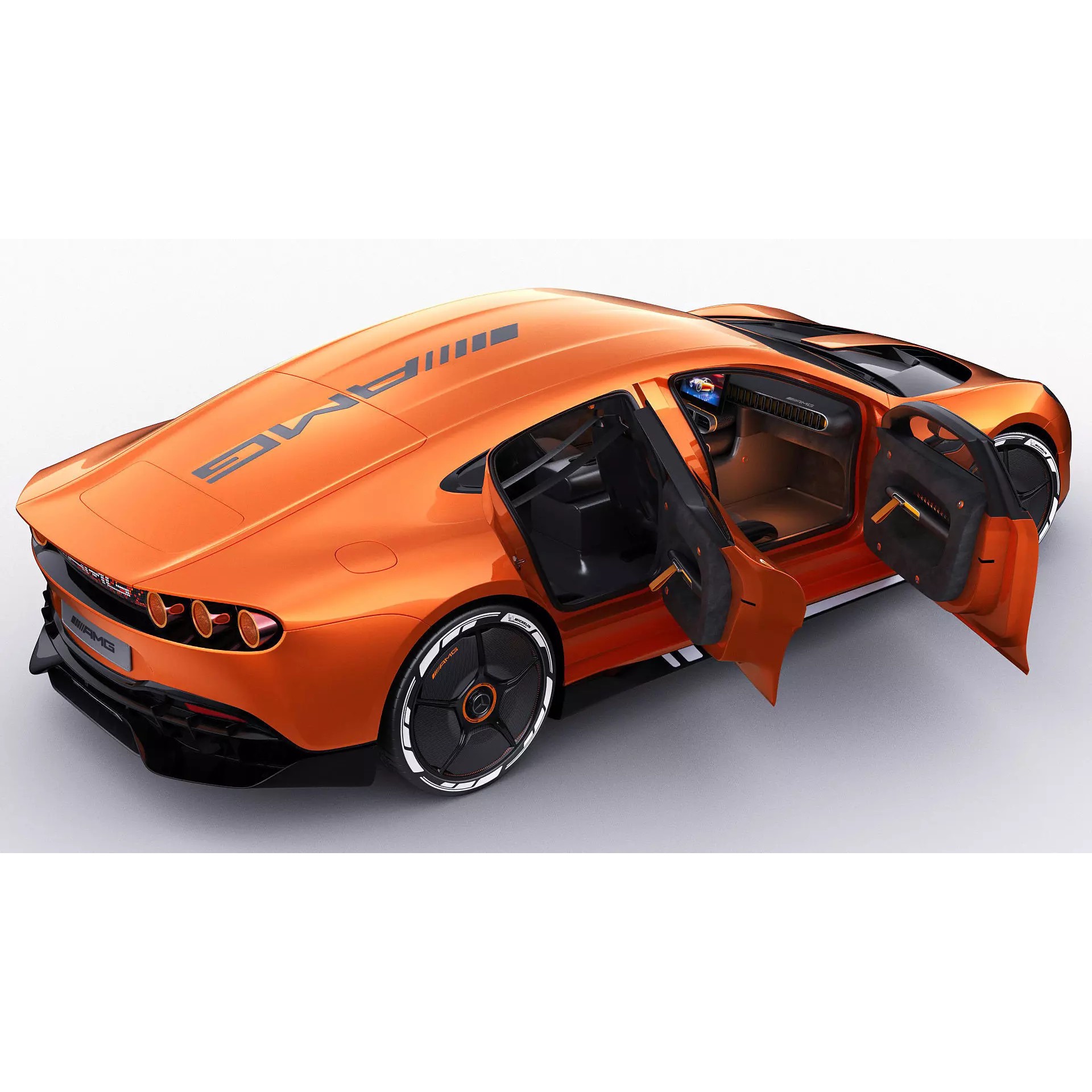 Mercedes-Benz AMG GT XX Concept 2025 - Game-Ready 3D Model - View 21