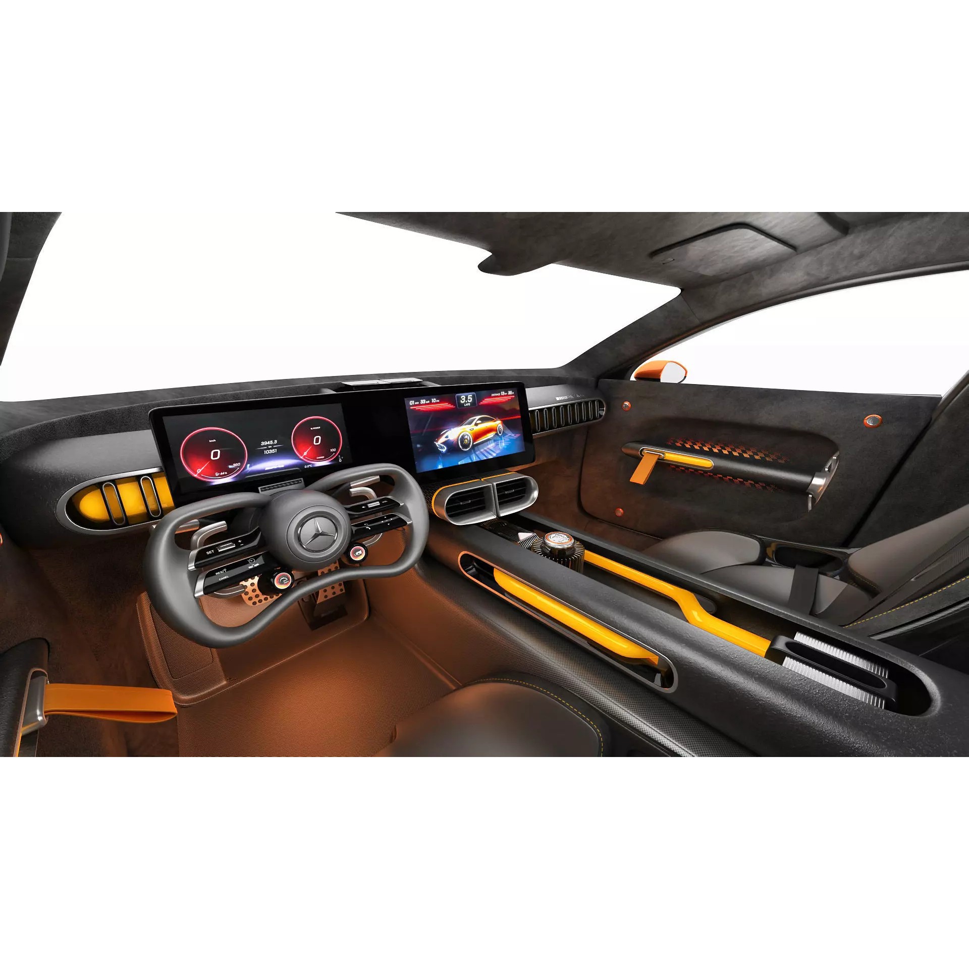 Mercedes-Benz AMG GT XX Concept 2025 - Game-Ready 3D Model - View 22