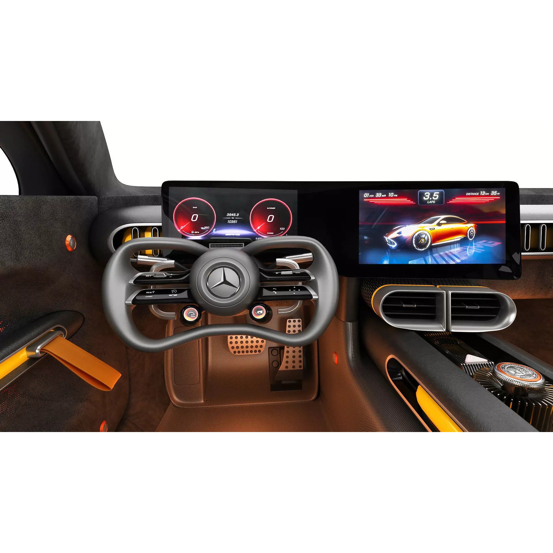 Mercedes-Benz AMG GT XX Concept 2025 - Game-Ready 3D Model - View 26