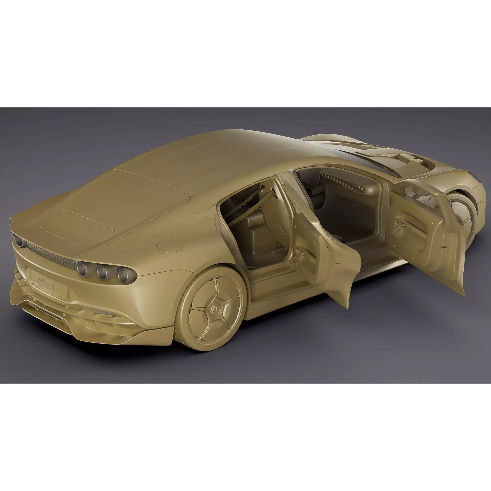 Mercedes-Benz AMG GT XX Concept 2025 - Game-Ready 3D Model - View 37