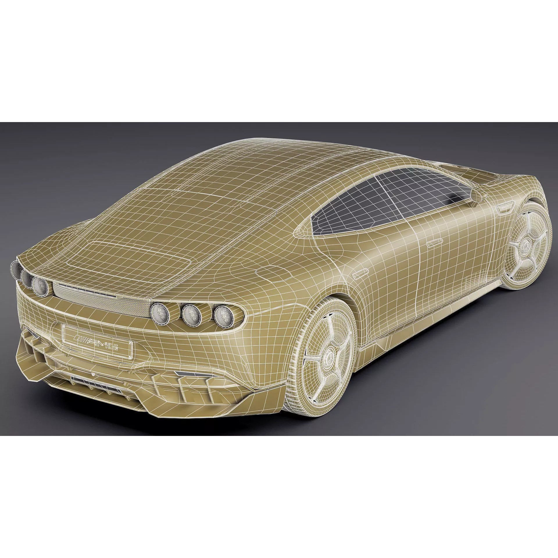 Mercedes-Benz AMG GT XX Concept 2025 - Game-Ready 3D Model - View 39