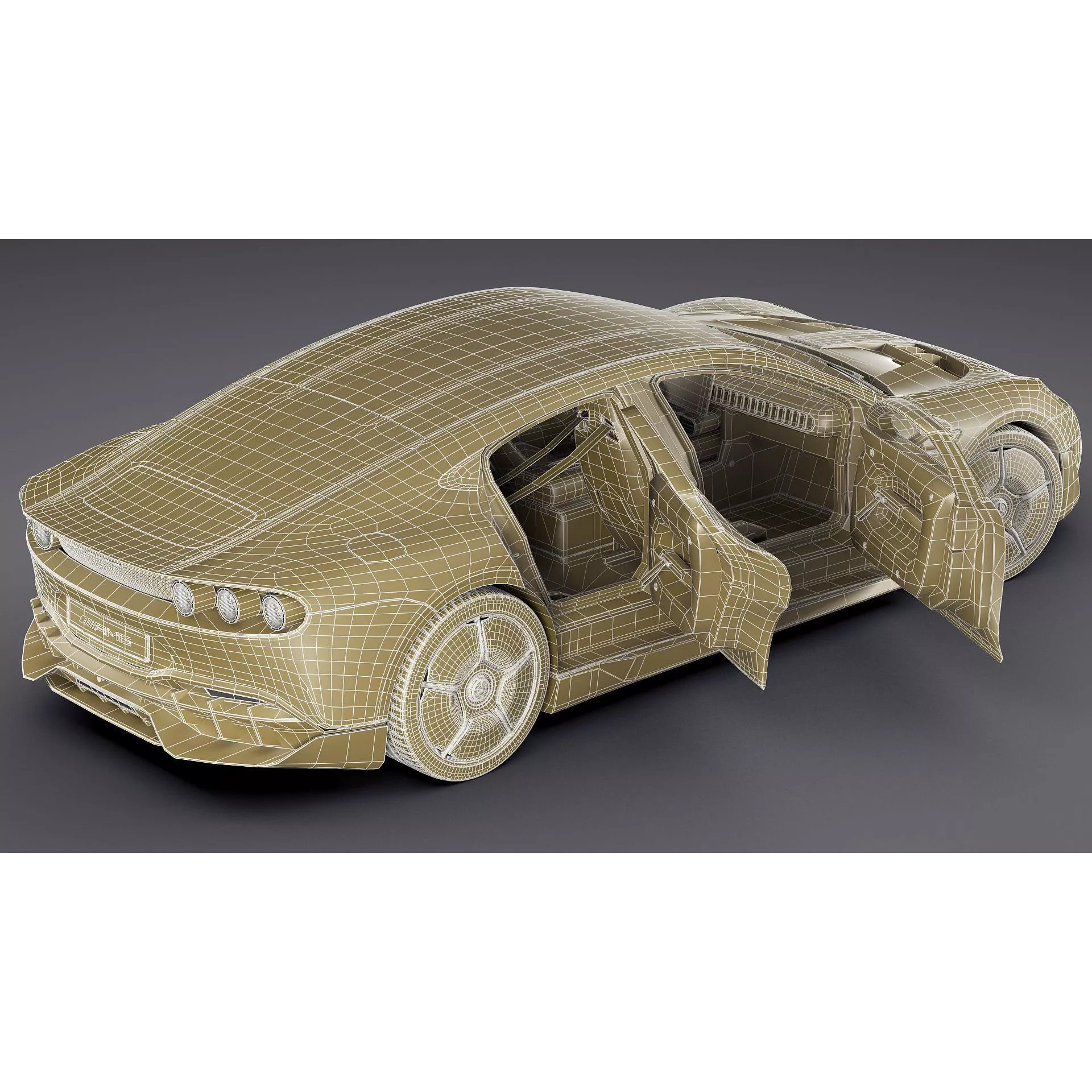 Mercedes-Benz AMG GT XX Concept 2025 - Game-Ready 3D Model - View 42