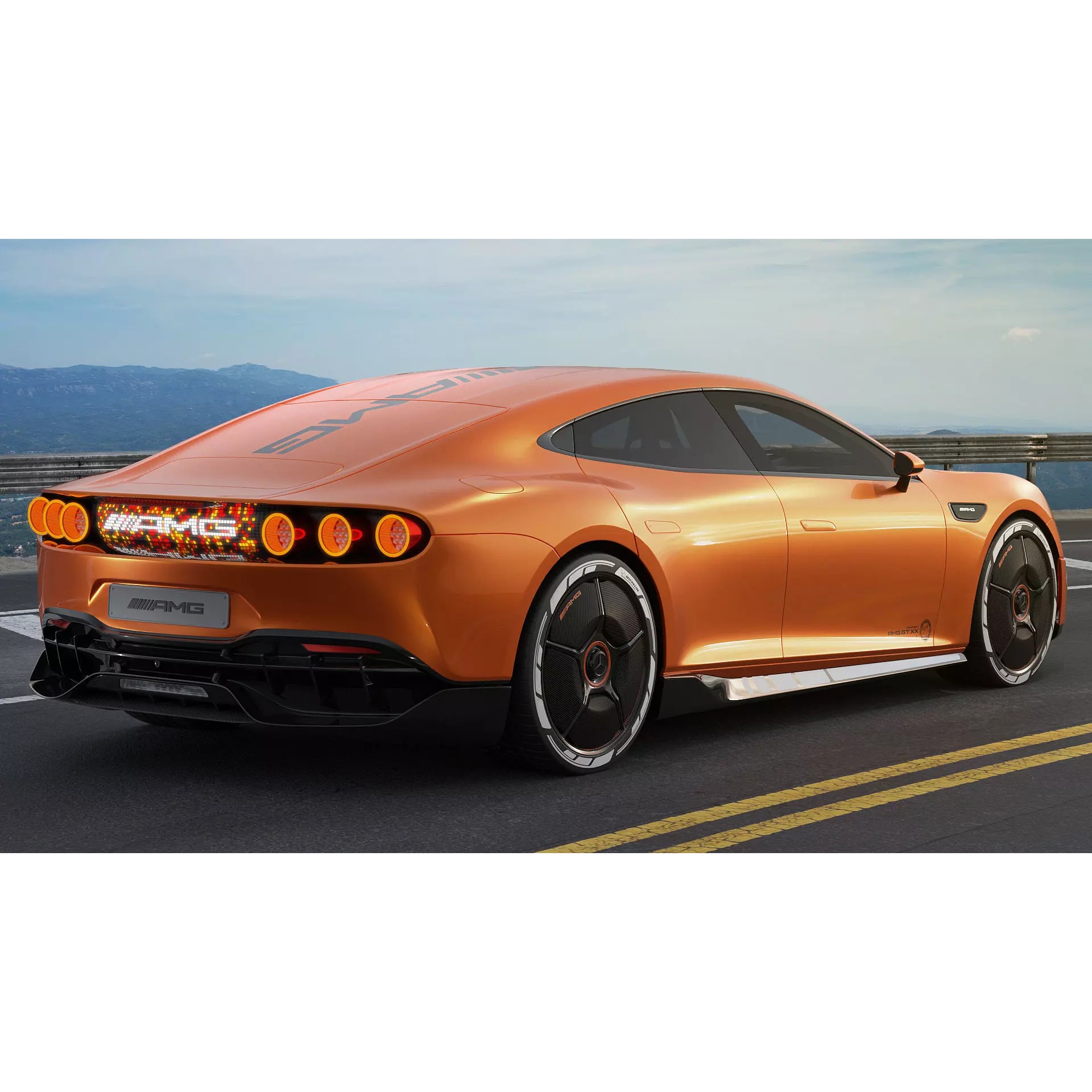 Mercedes-Benz AMG GT XX Concept 2025 - Game-Ready 3D Model - View 7