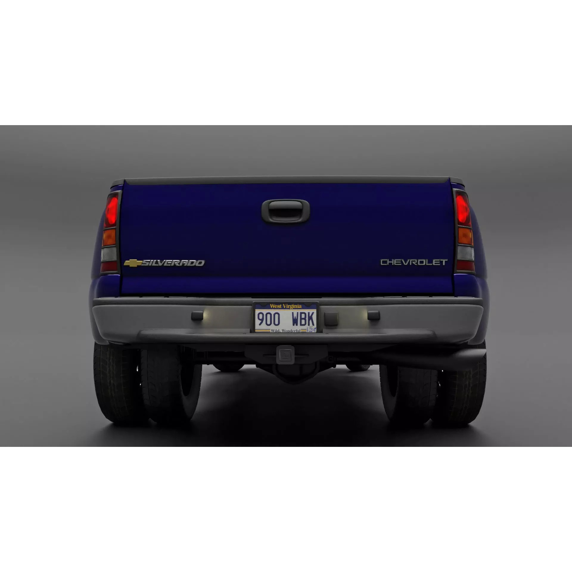 Chevy Silverado 3500 Dually Pickup Truck - Game-Ready 3D Model - View 15