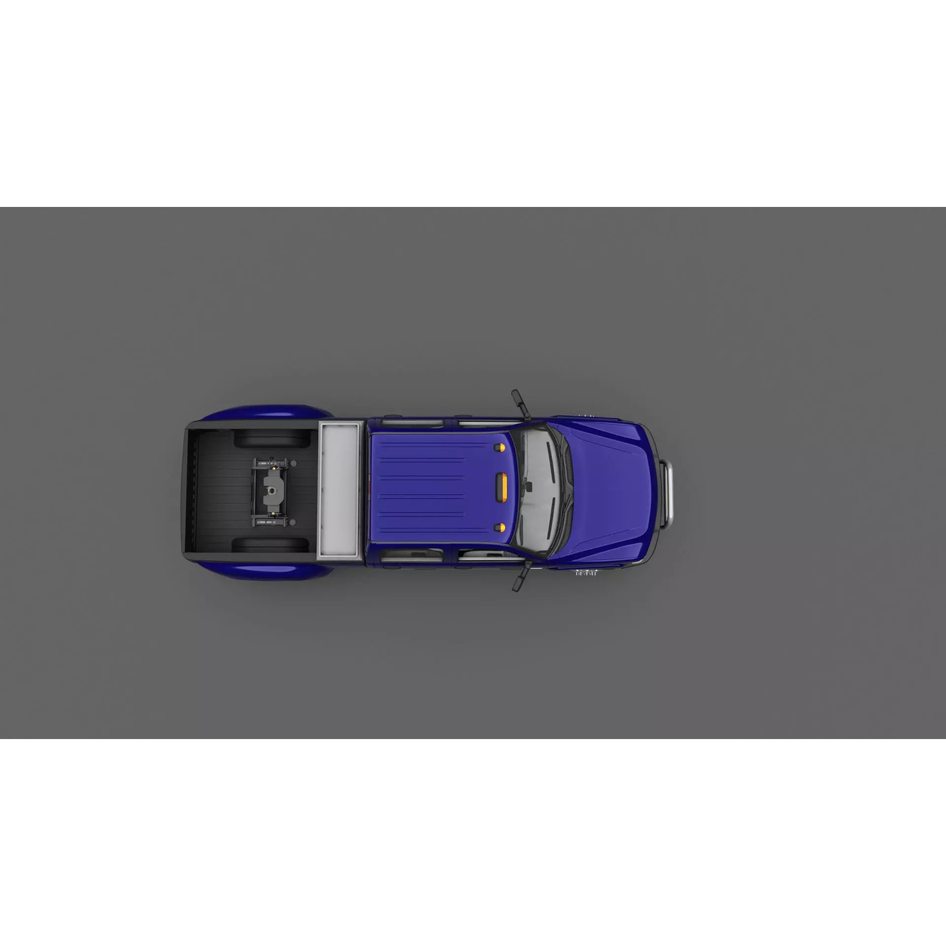 Chevy Silverado 3500 Dually Pickup Truck - Game-Ready 3D Model - View 16
